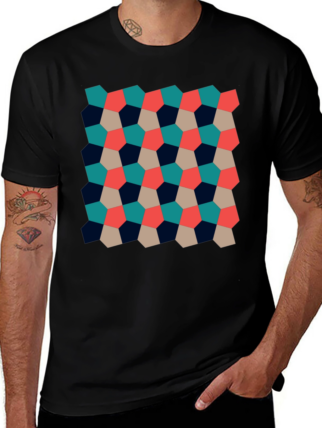 Geometric Pattern Tee