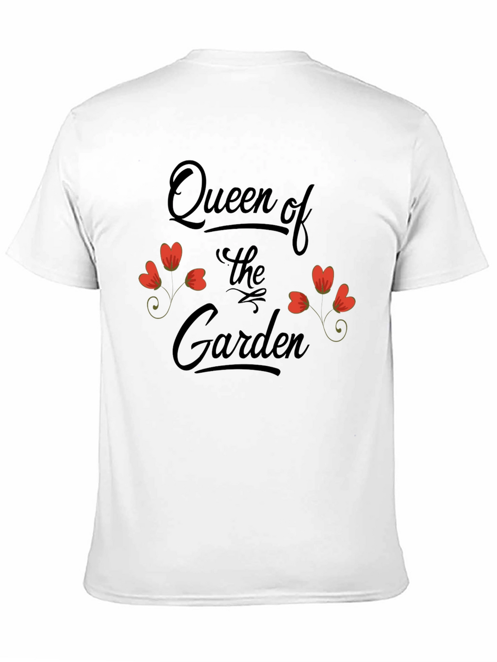 Queen of the Garden Black Graphic T-Shirt