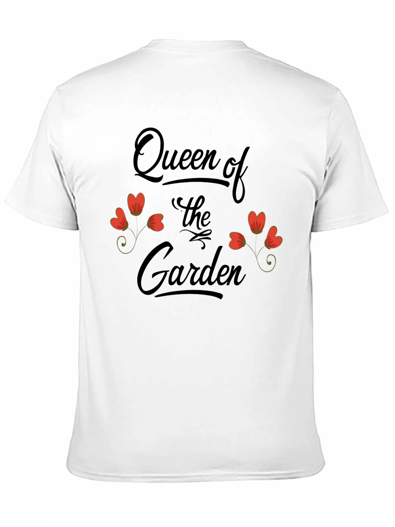 Queen of the Garden Black Graphic T-Shirt