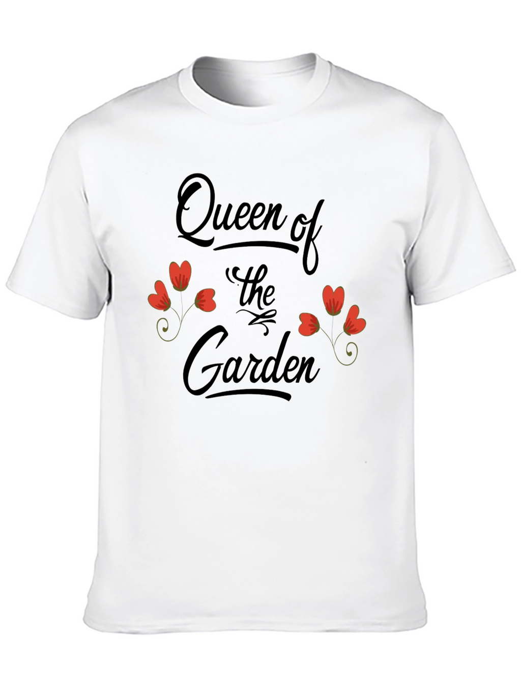 Queen of the Garden Black Graphic T-Shirt