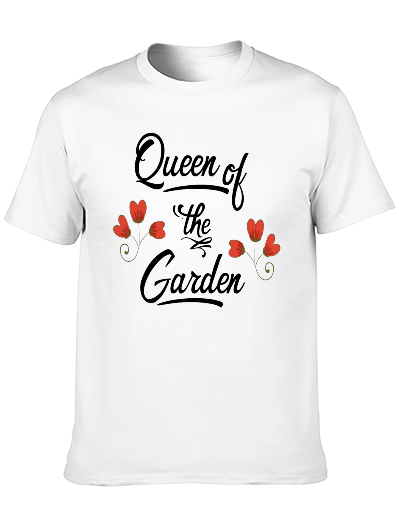 Queen of the Garden Black Graphic T-Shirt