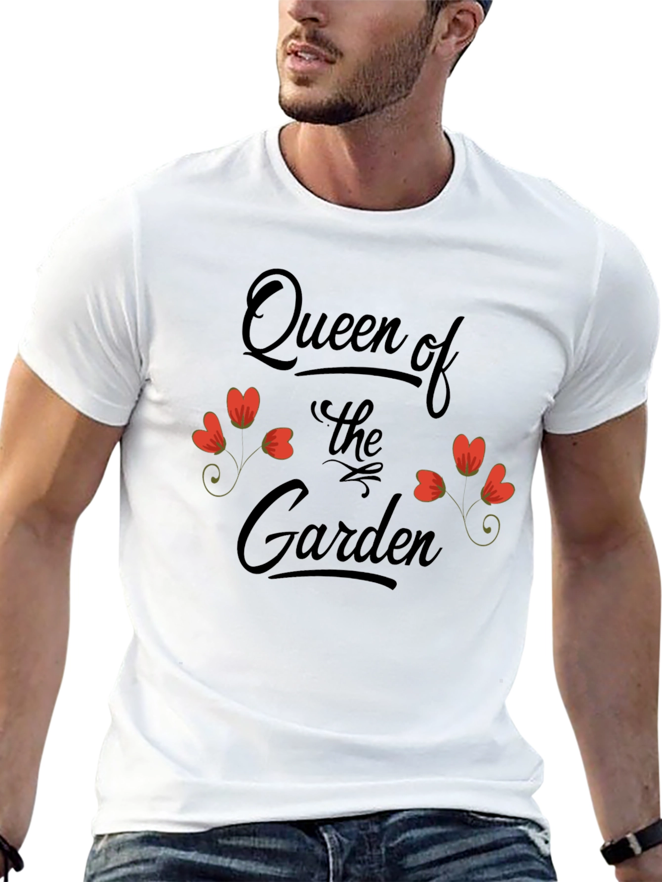 Queen of the Garden Black Graphic T-Shirt