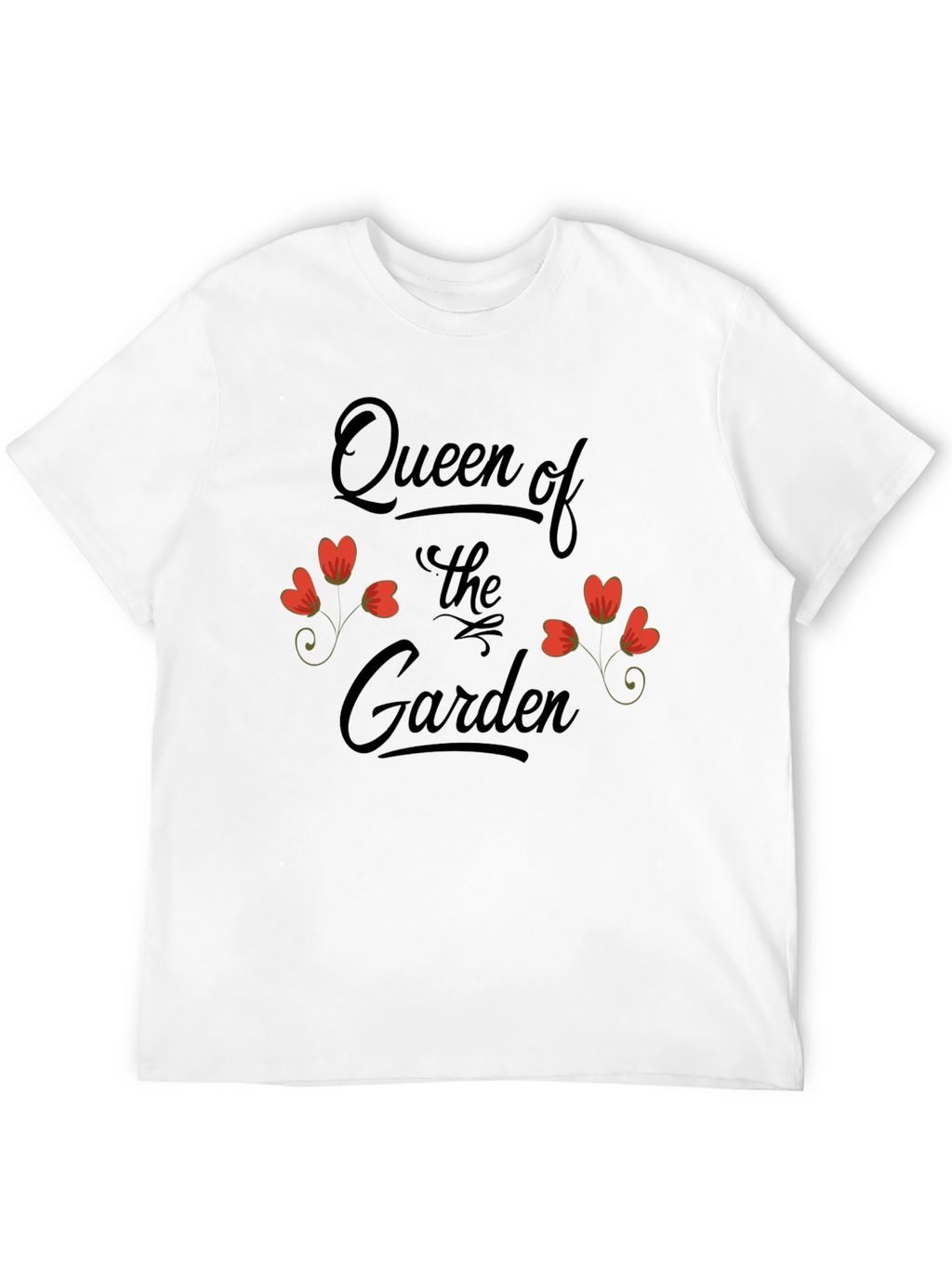 Queen of the Garden Black Graphic T-Shirt