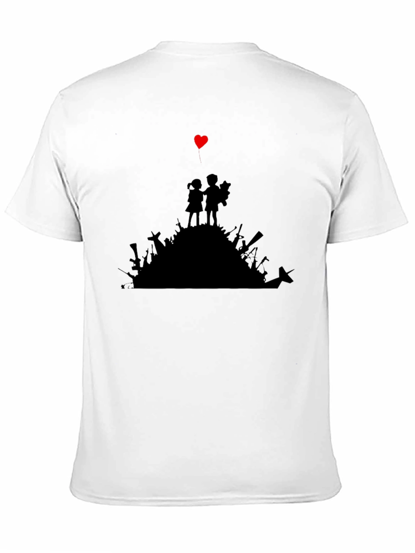 Heart Graphic T-Shirt - Peace Over Weapons