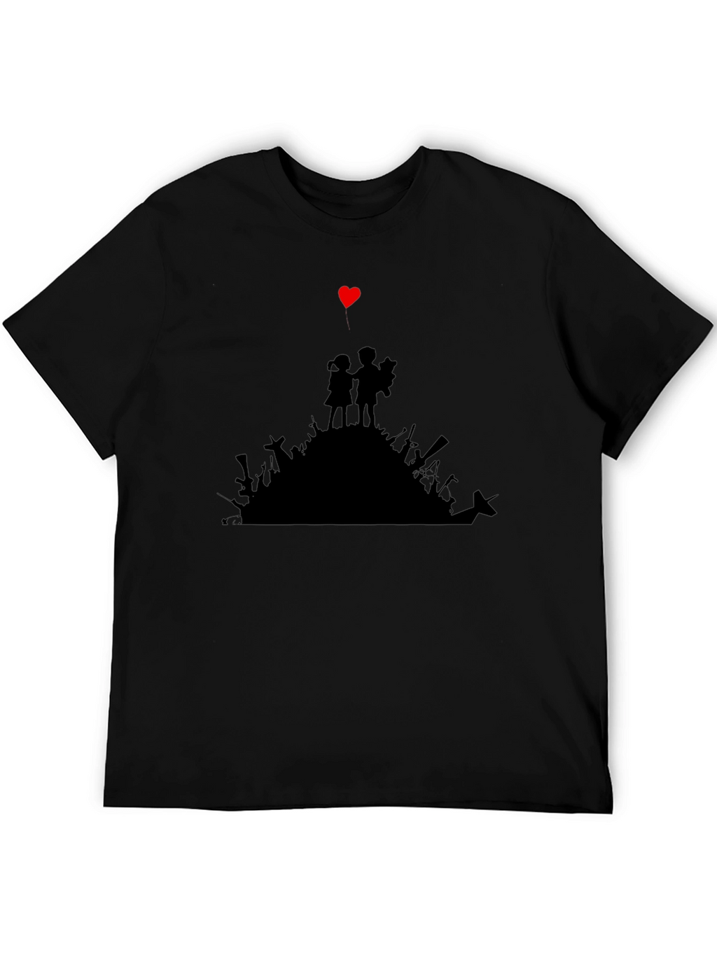 Heart Graphic T-Shirt - Peace Over Weapons