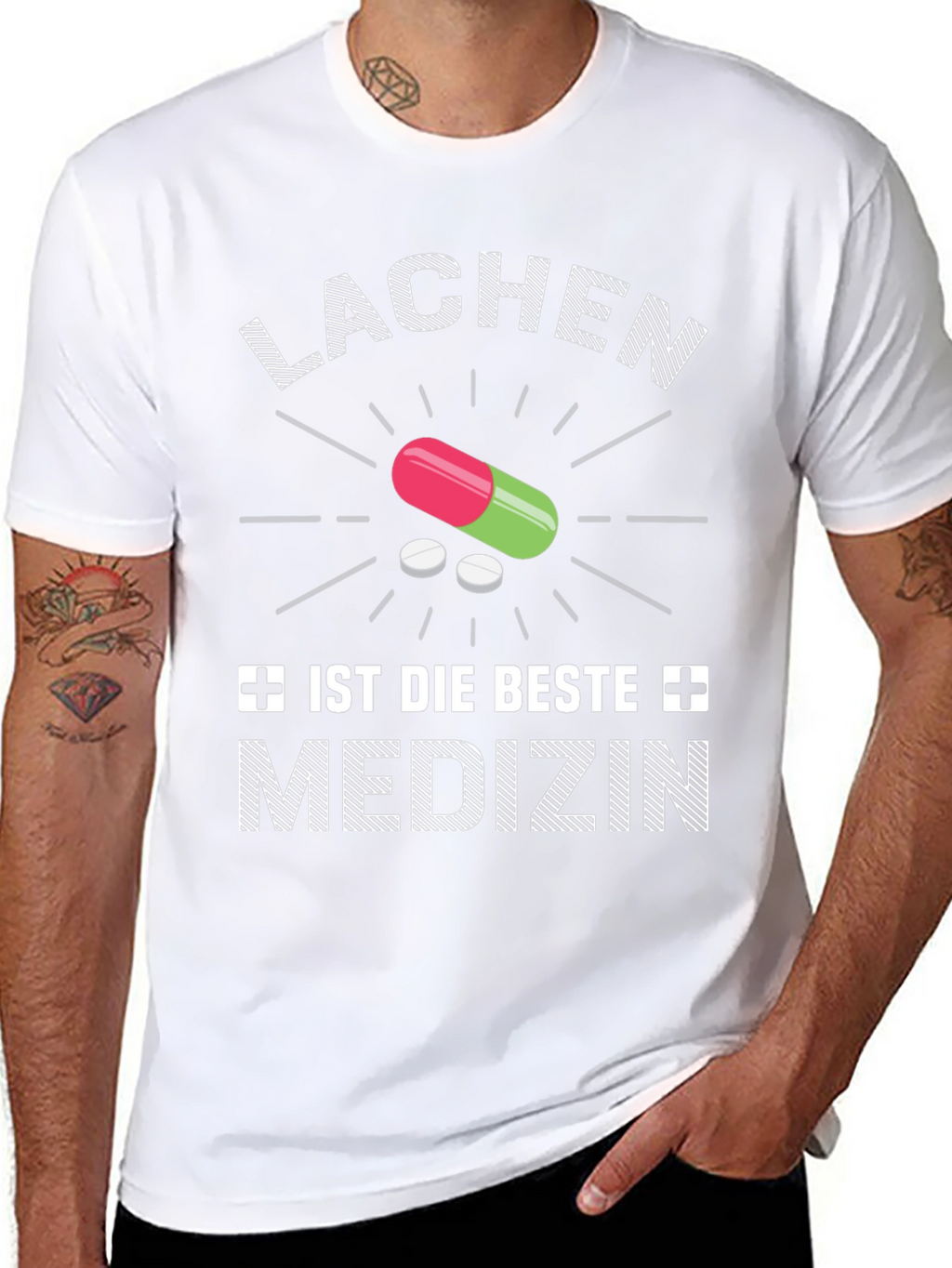 Lachen Ist Die Beste Medizin Graphic Tee