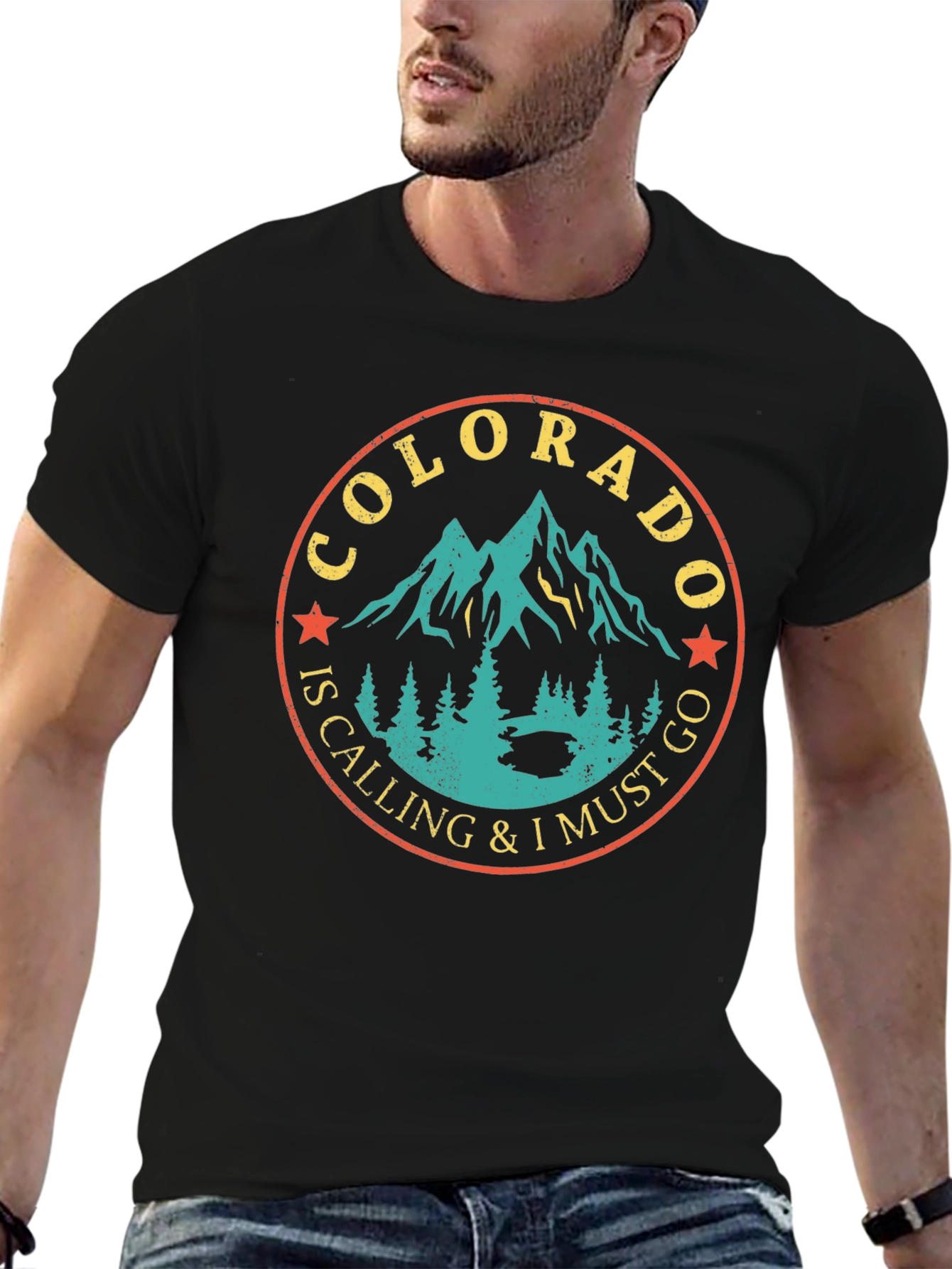 Colorado Calling Graphic Print Tee