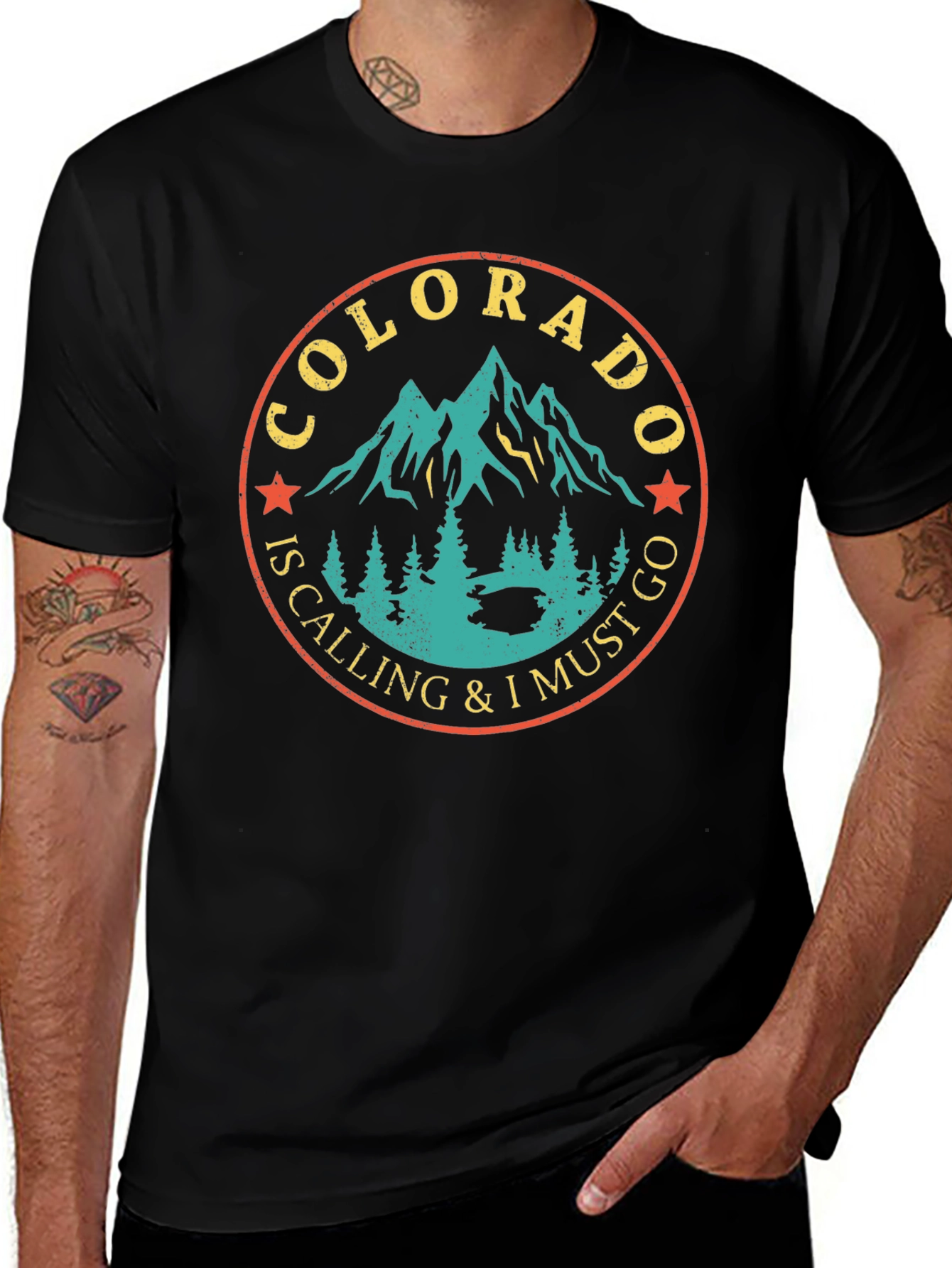Colorado Calling Graphic Print Tee