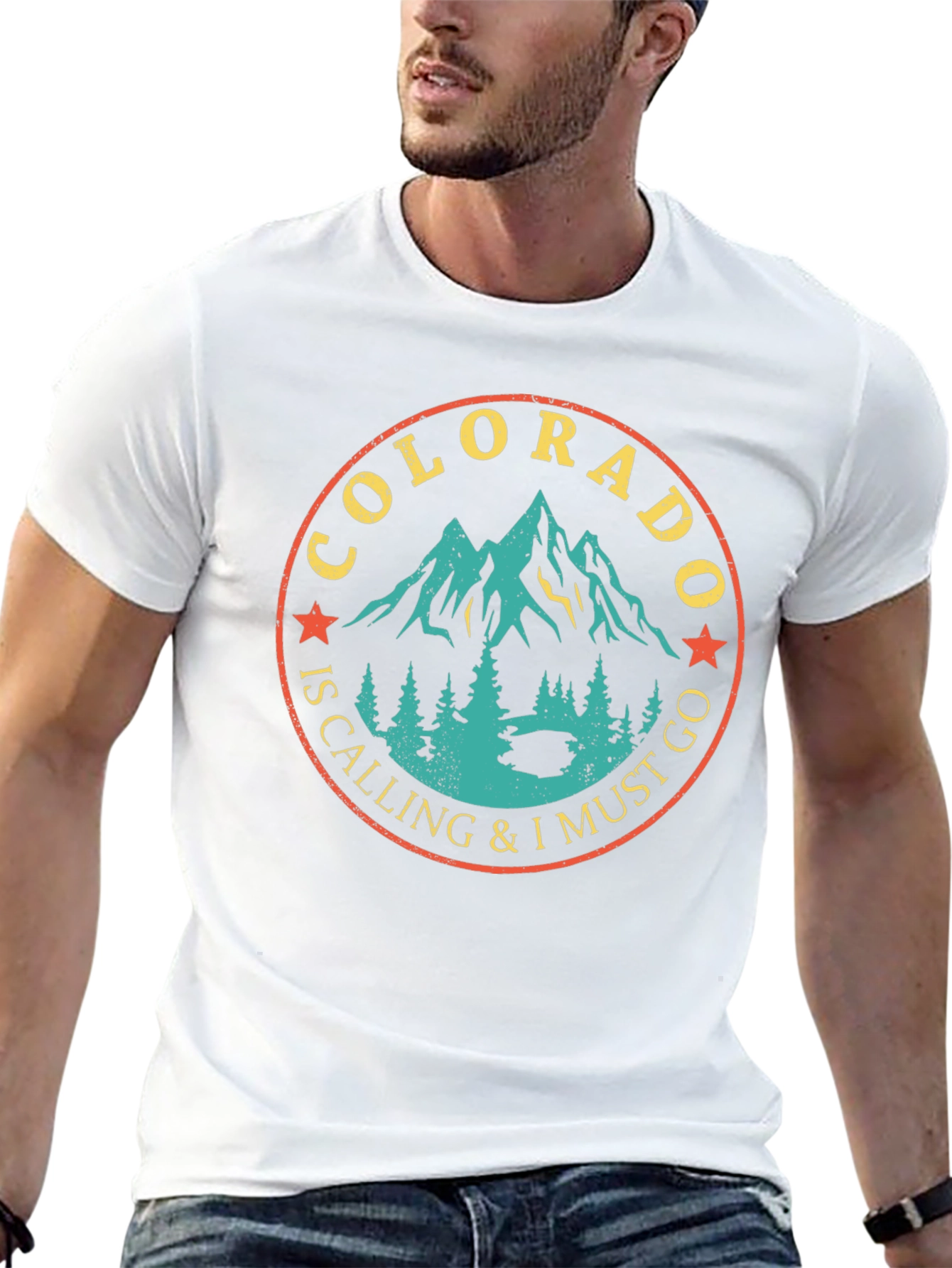 Colorado Calling Graphic Print Tee