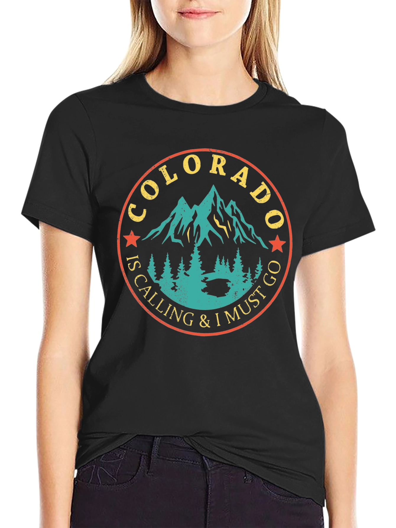Colorado Calling Graphic Print Tee