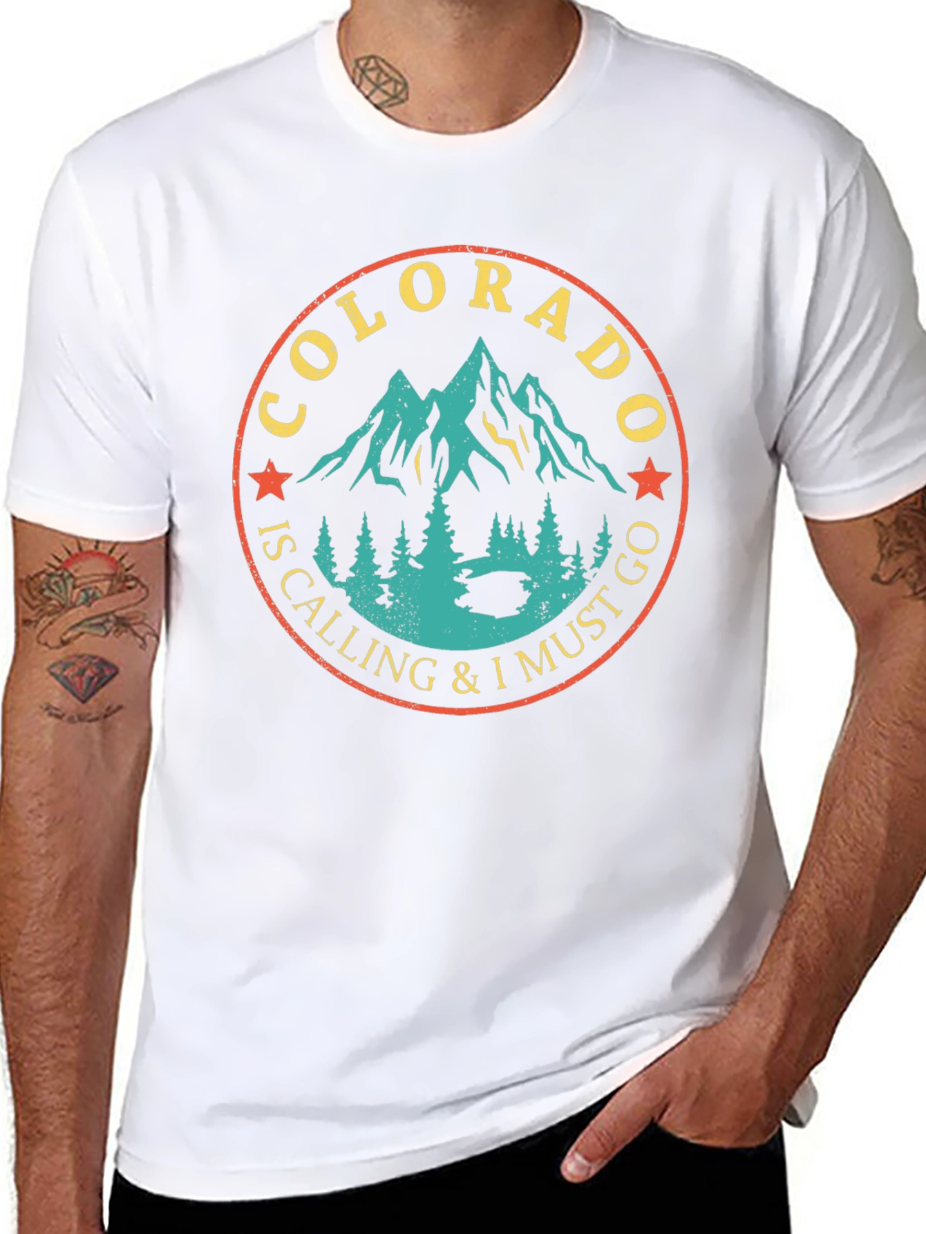Colorado Calling Graphic Print Tee