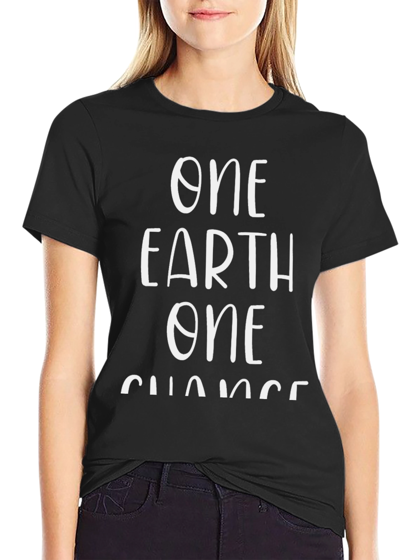 One Earth One Chance Graphic Tee - Environmental Awareness