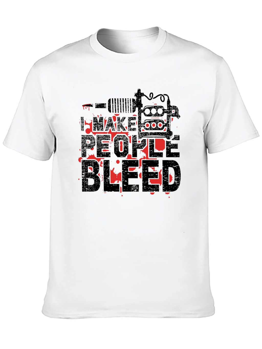 I Make People Bleed Tattoo Artist Black T-Shirt