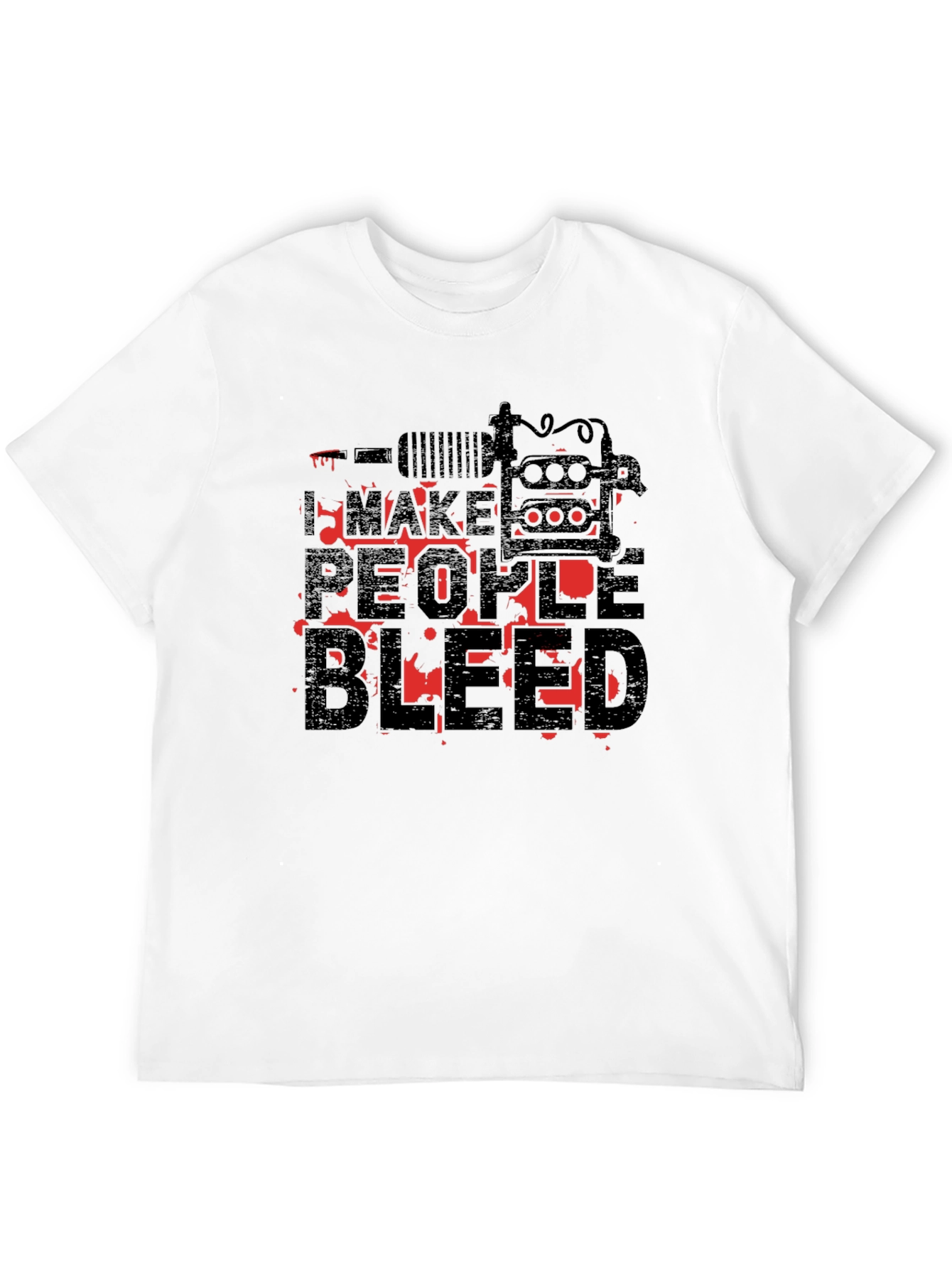 I Make People Bleed Tattoo Artist Black T-Shirt