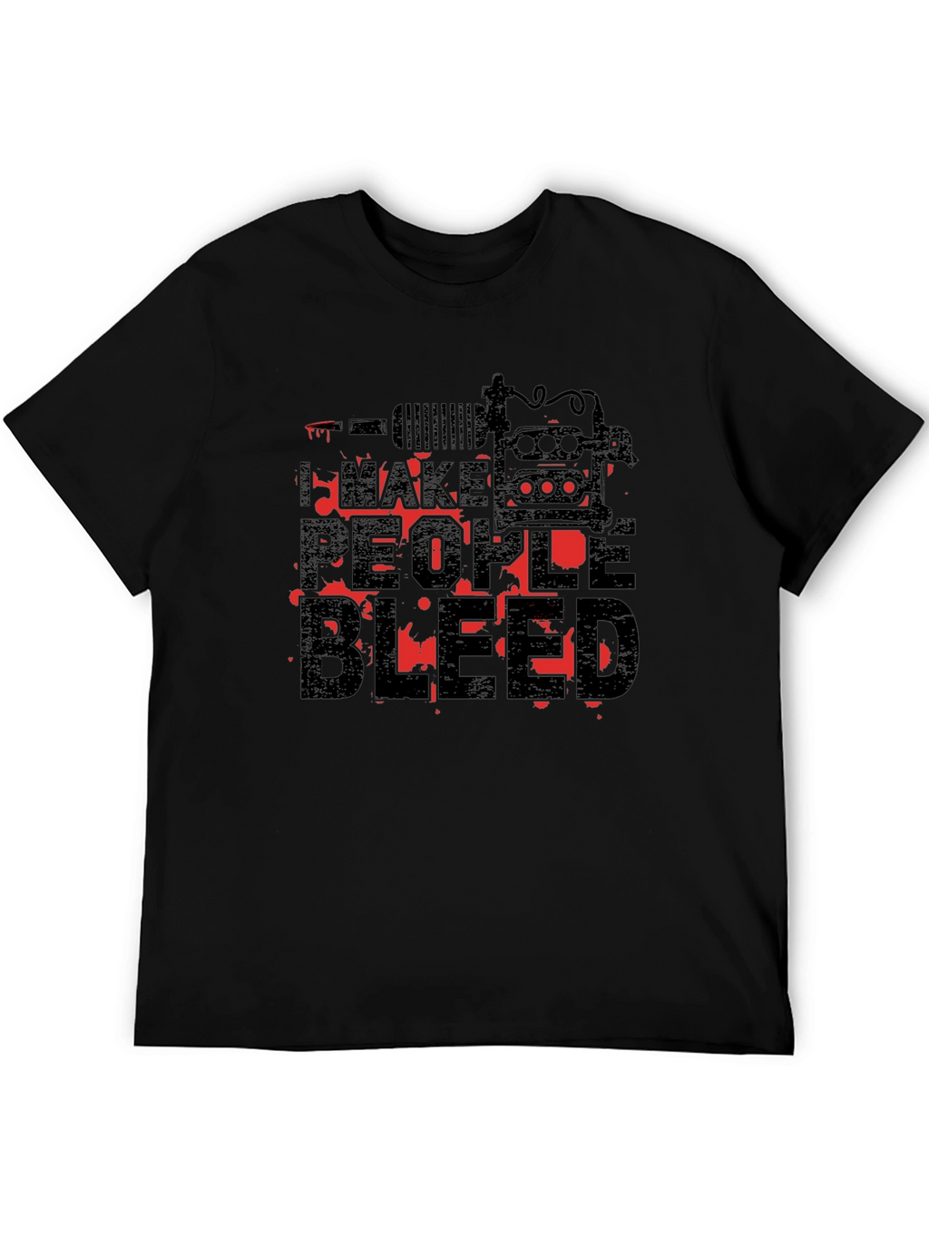 I Make People Bleed Tattoo Artist Black T-Shirt