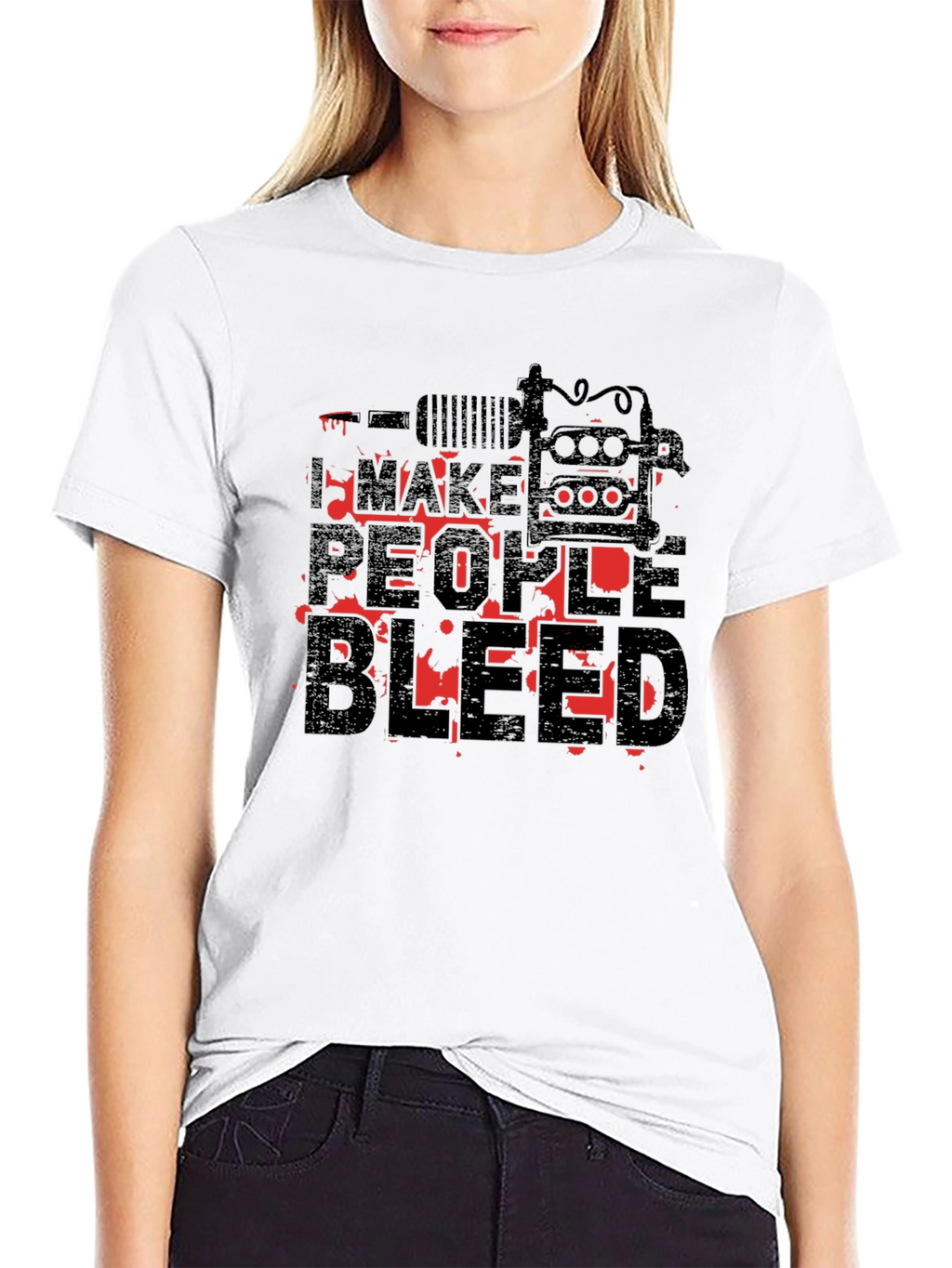 I Make People Bleed Tattoo Artist Black T-Shirt