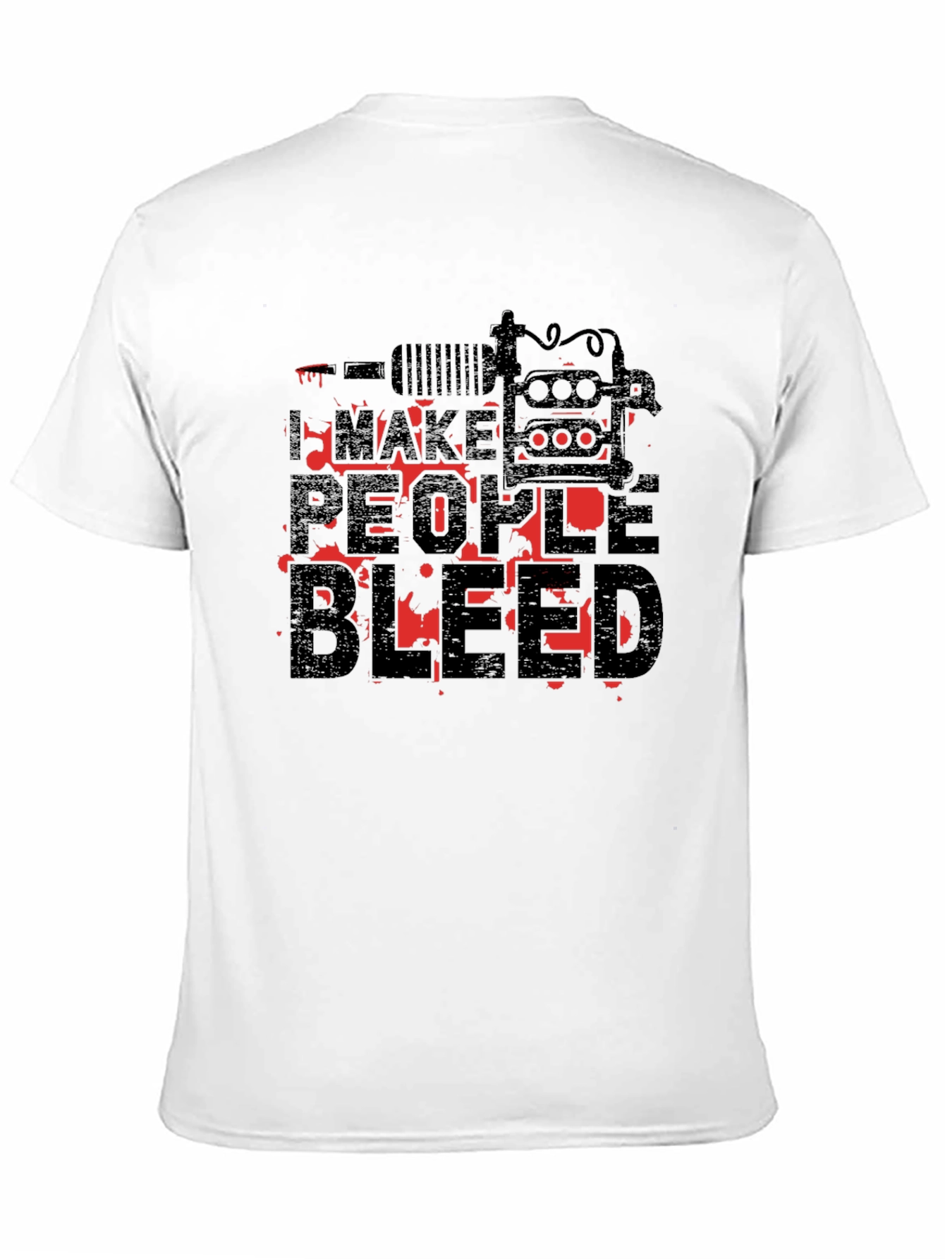 I Make People Bleed Tattoo Artist Black T-Shirt
