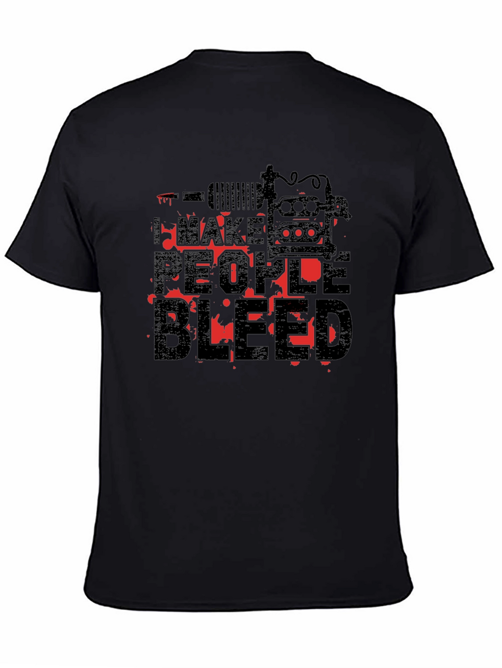 I Make People Bleed Tattoo Artist Black T-Shirt