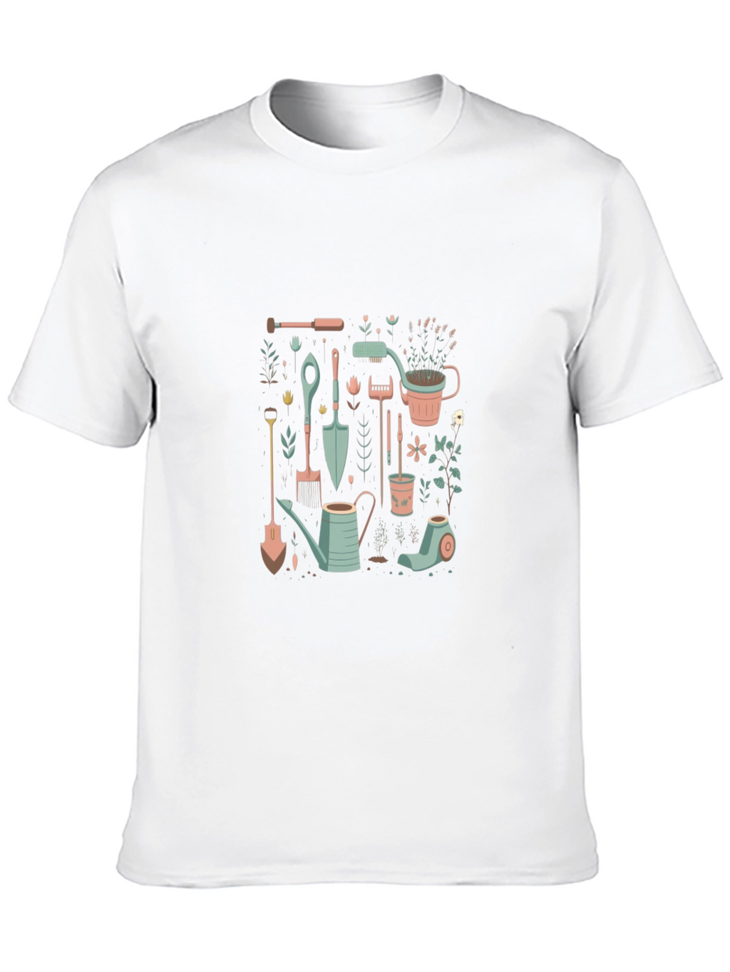 Gardening Tool Graphic T-Shirt