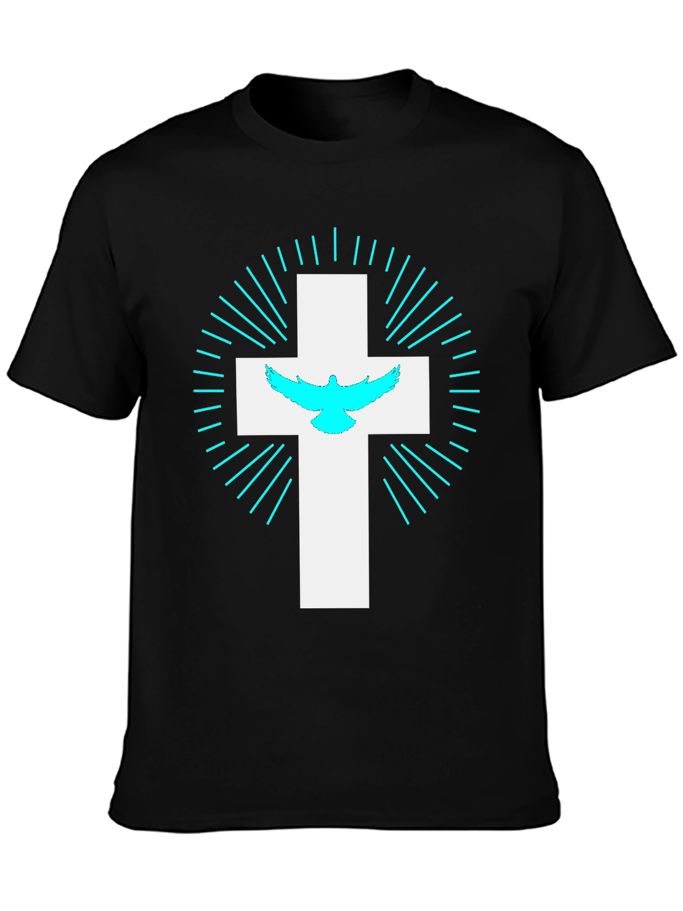 Faithful Cross T-Shirt - Christian Dove Design