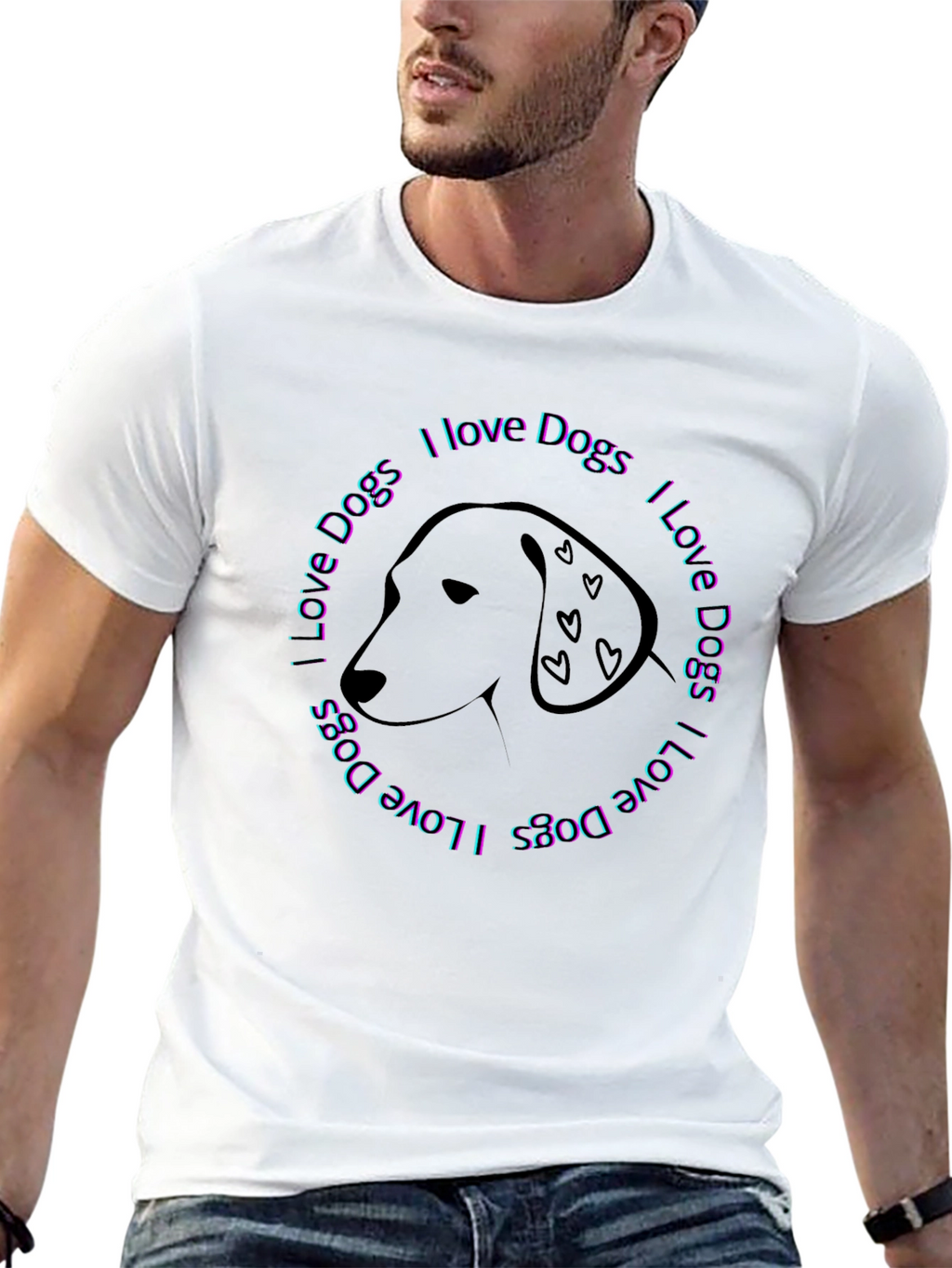 I Love Dogs Graphic Tee