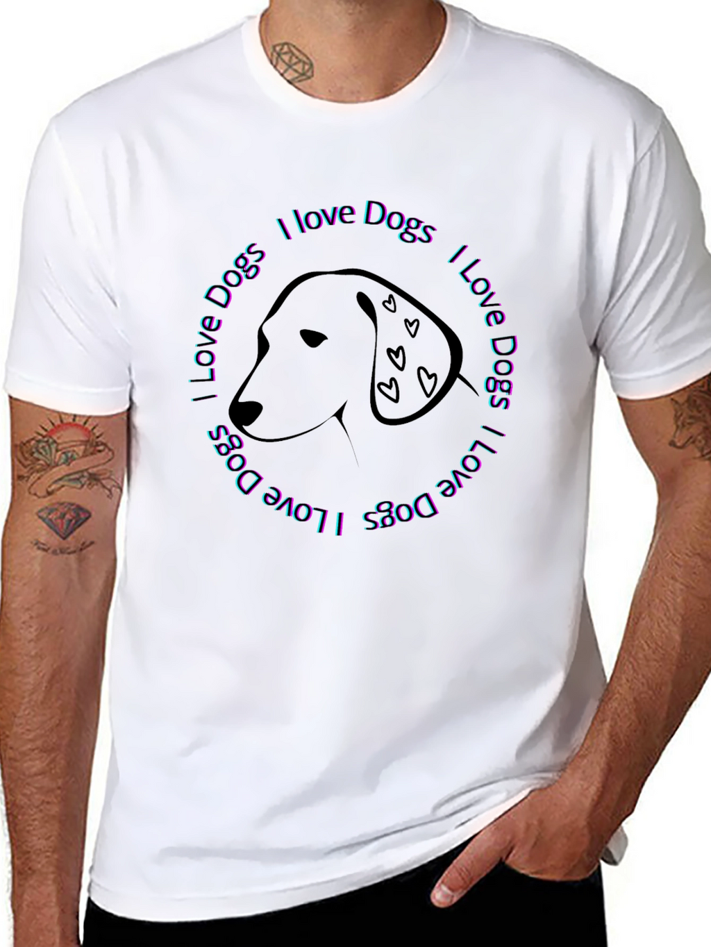 I Love Dogs Graphic Tee