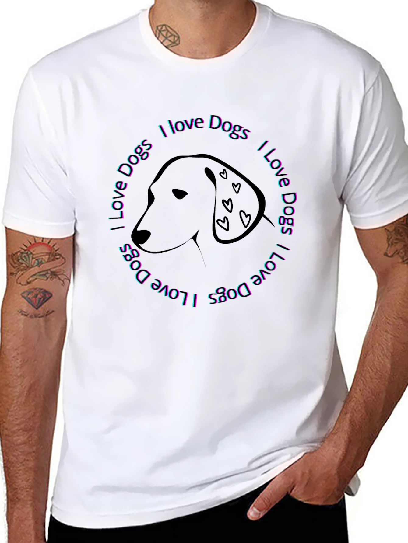 I Love Dogs Graphic Tee