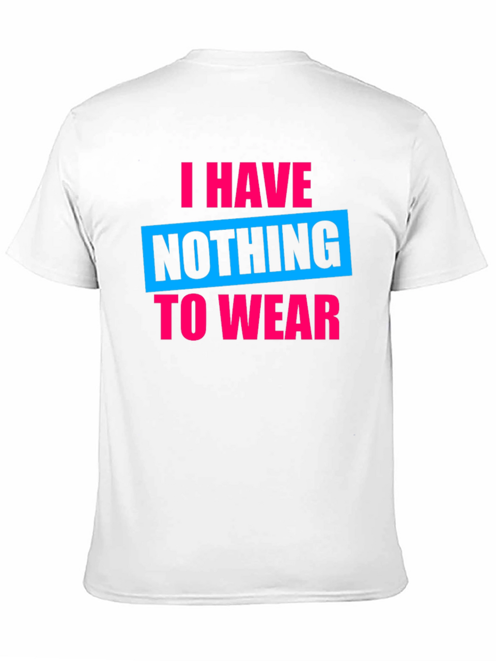 Funny Nothing to Wear Graphic Tee - Black