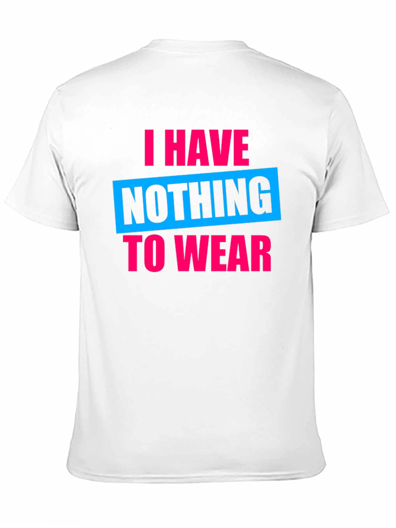 Funny Nothing to Wear Graphic Tee - Black