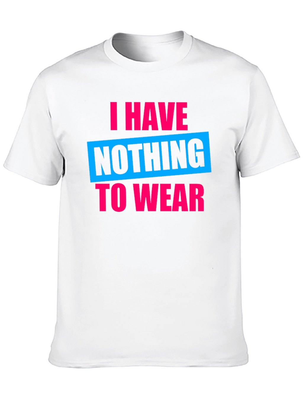 Funny Nothing to Wear Graphic Tee - Black