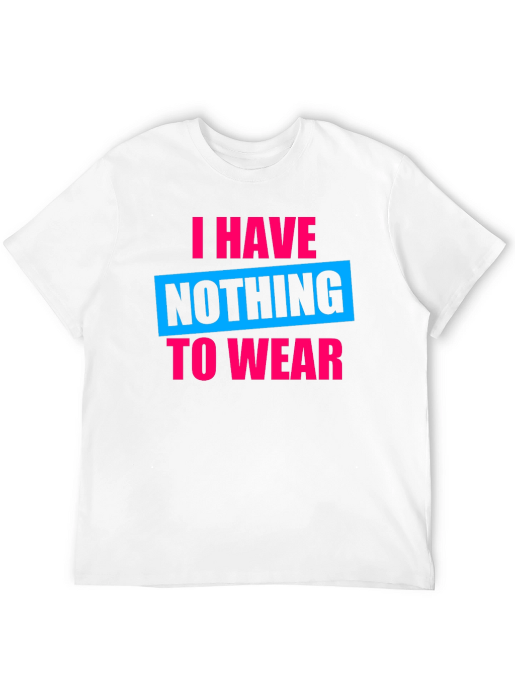 Funny Nothing to Wear Graphic Tee - Black