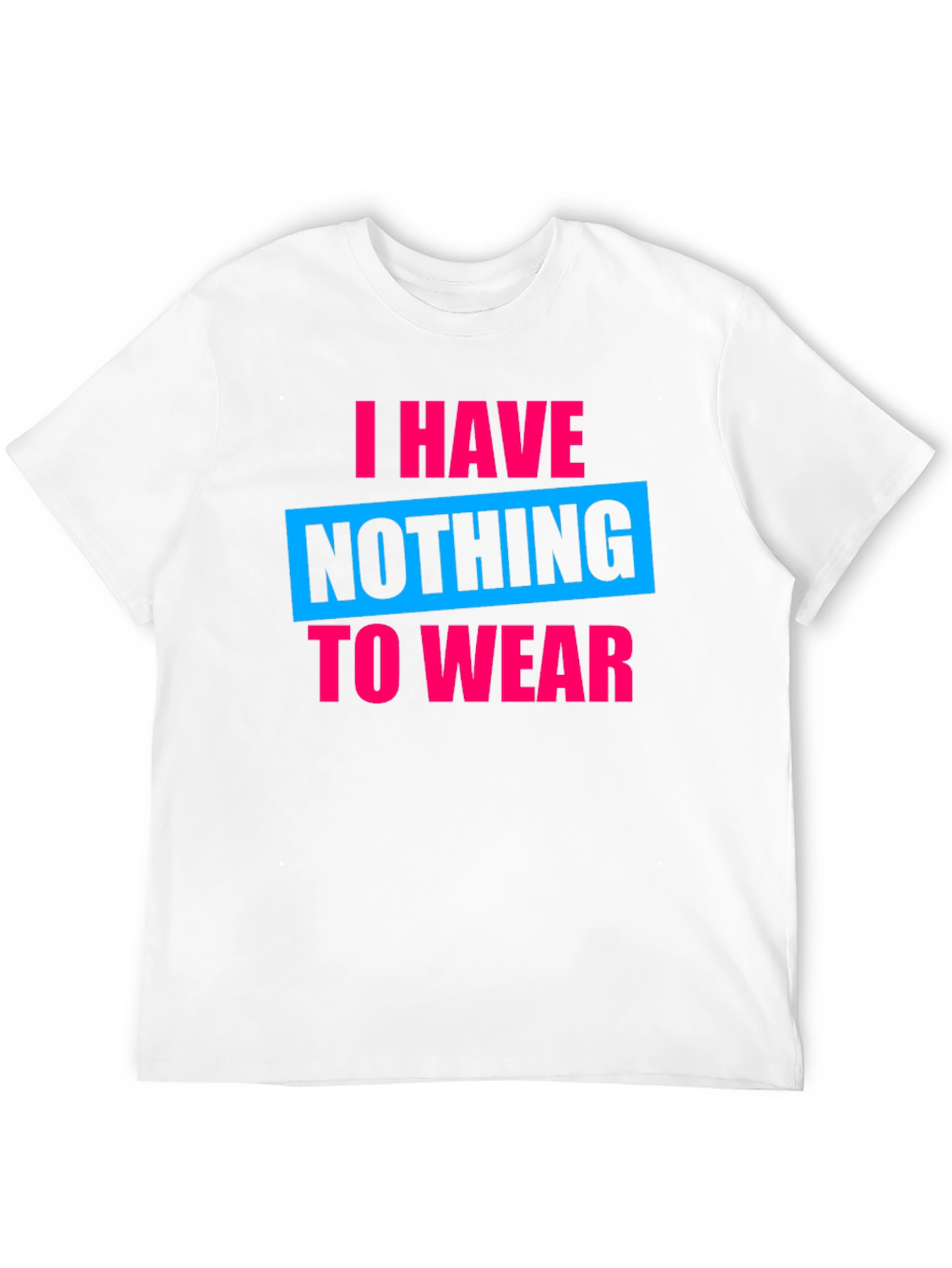 Funny Nothing to Wear Graphic Tee - Black