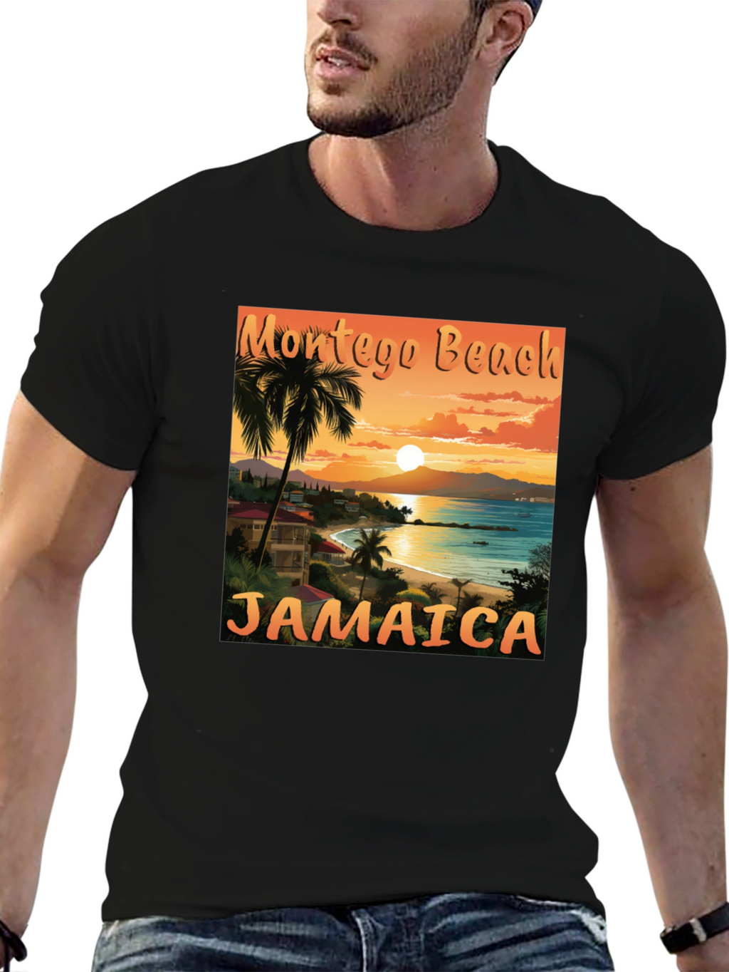Montego Beach Jamaica T-Shirt