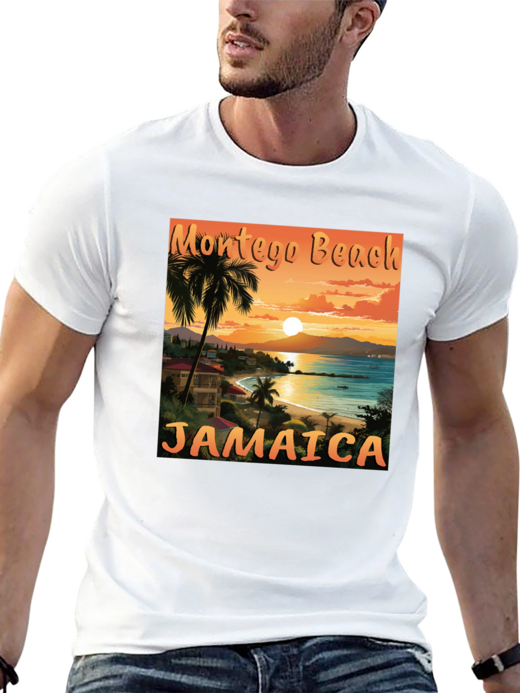 Montego Beach Jamaica T-Shirt