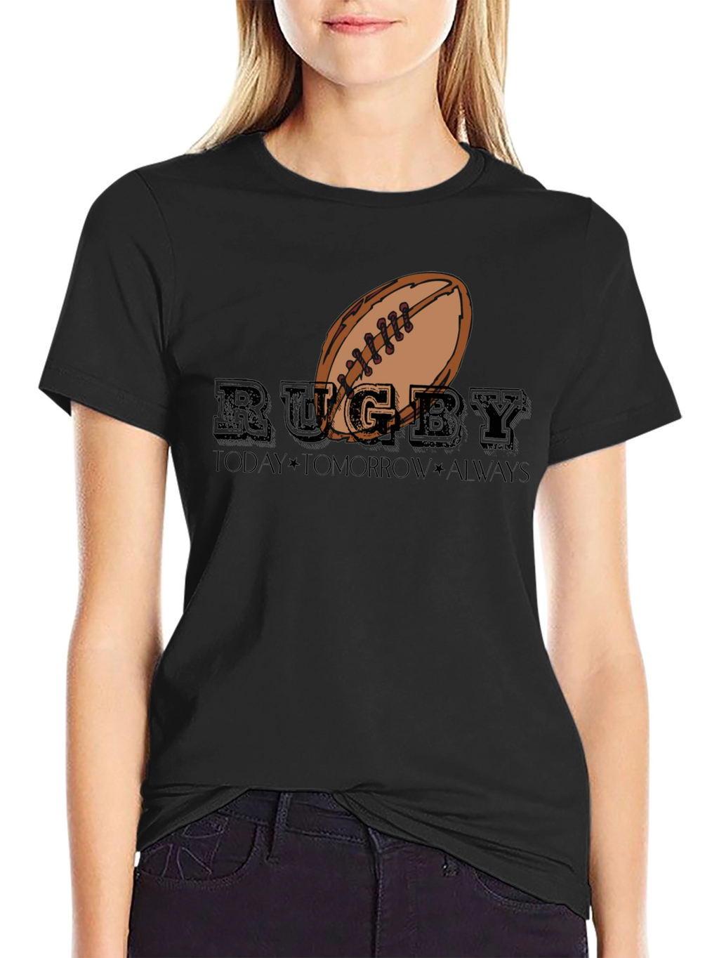 Rugby Today Tomorrow Always Graphic T-Shirt