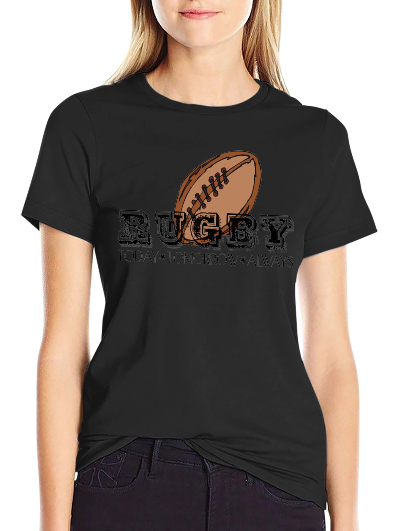 Rugby Today Tomorrow Always Graphic T-Shirt