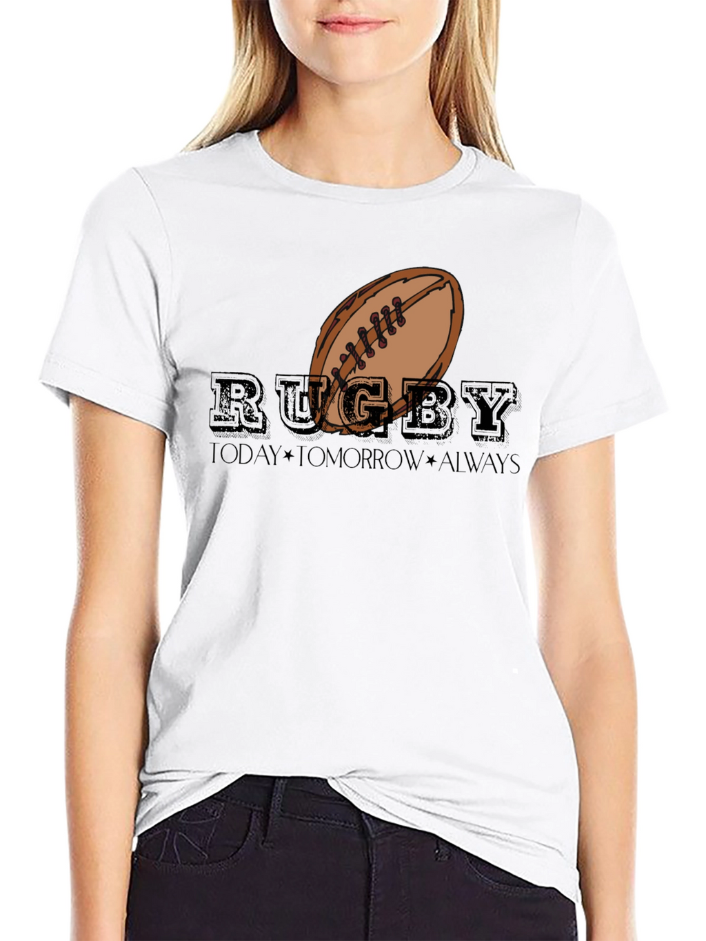 Rugby Today Tomorrow Always Graphic T-Shirt