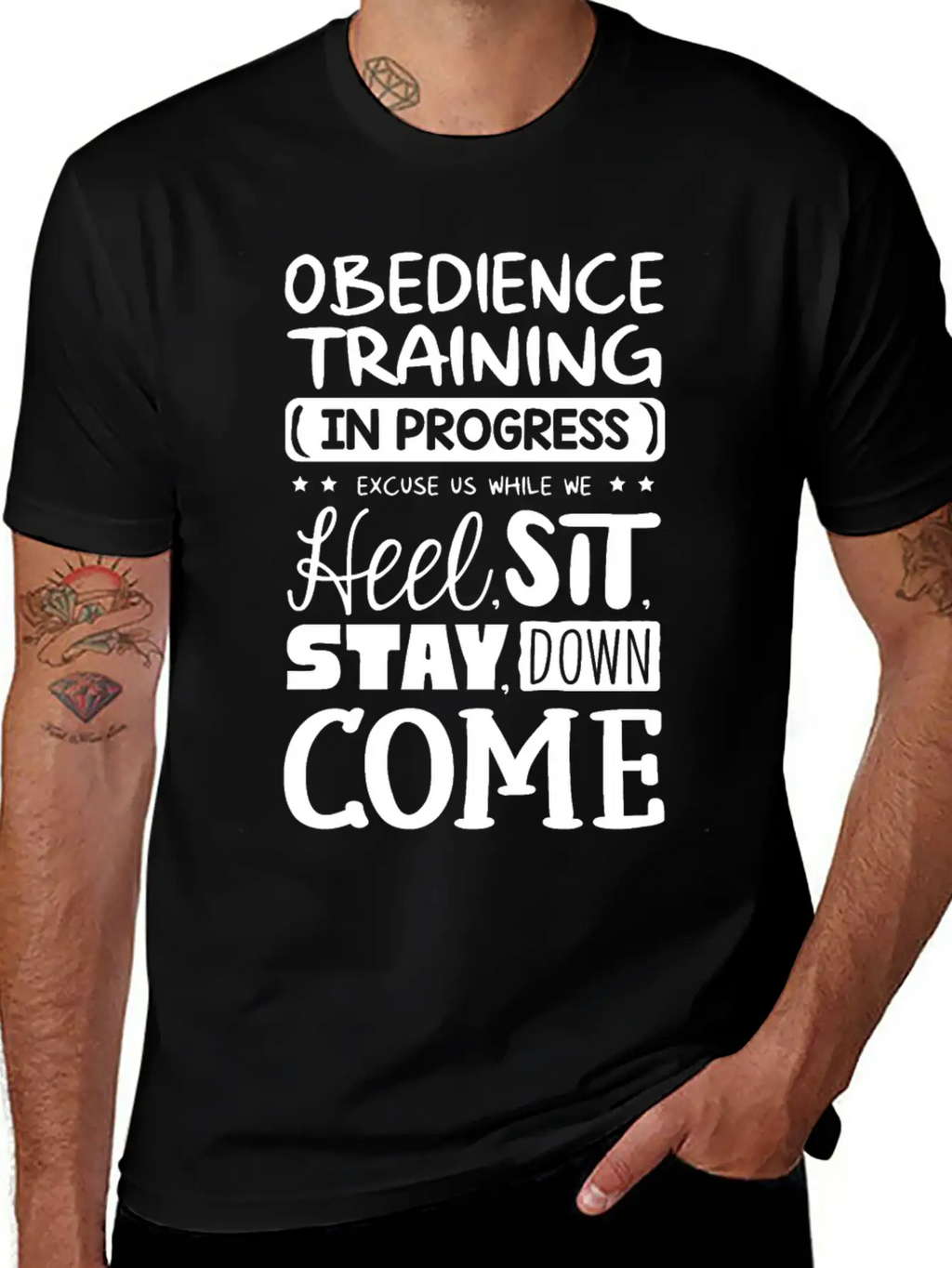 Obedience Training In Progress Stylish Everyday T-Shirt – Unisex Basic Cotton Tee