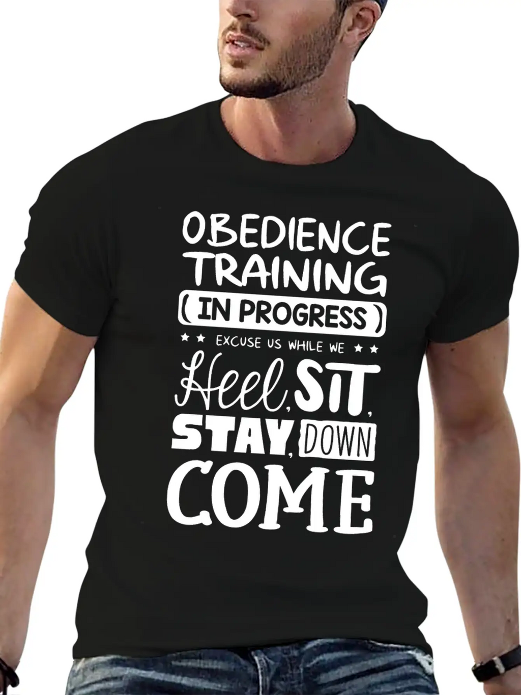 Obedience Training In Progress Stylish Everyday T-Shirt – Unisex Basic Cotton Tee