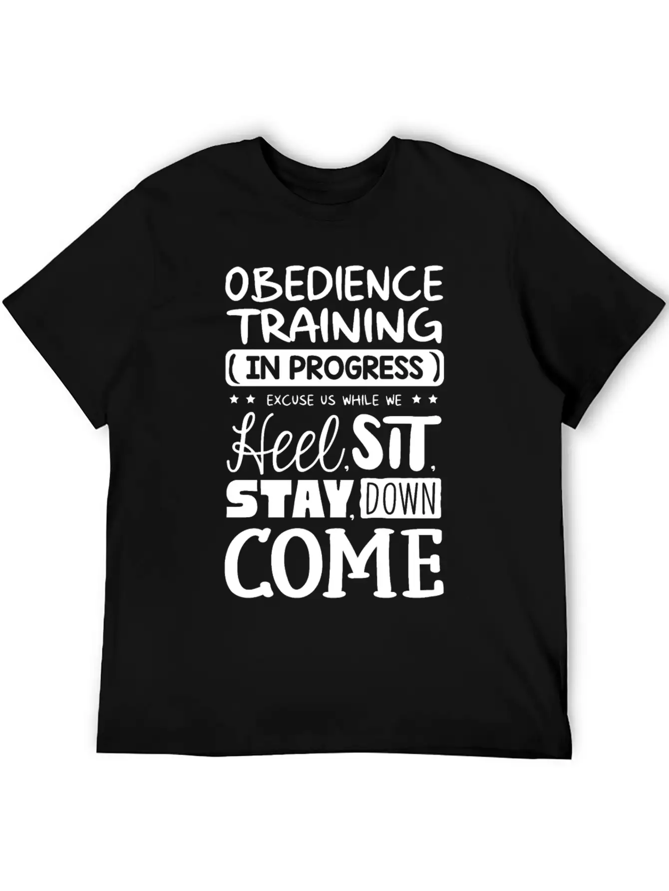 Obedience Training In Progress Stylish Everyday T-Shirt – Unisex Basic Cotton Tee