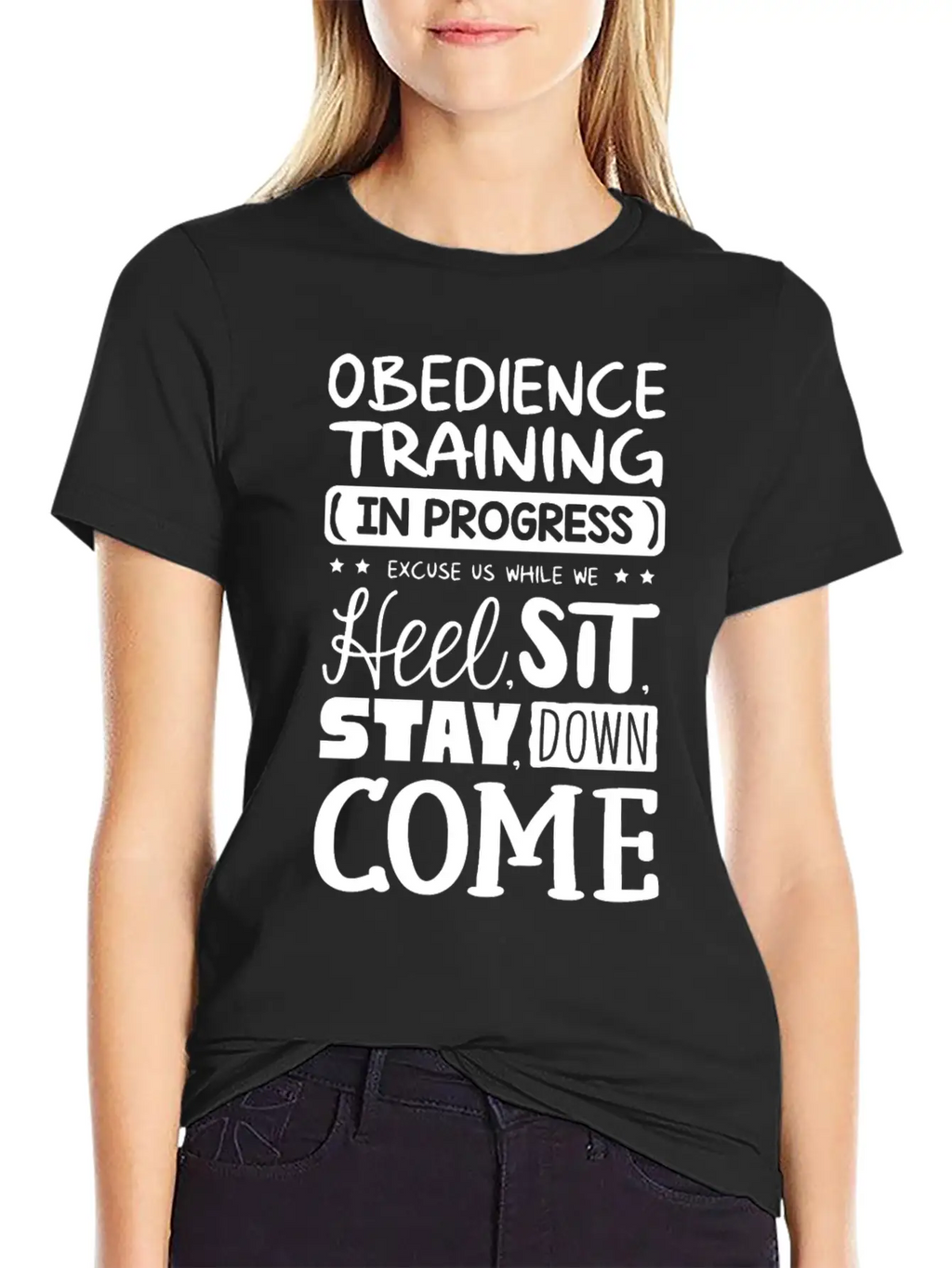 Obedience Training In Progress Stylish Everyday T-Shirt – Unisex Basic Cotton Tee