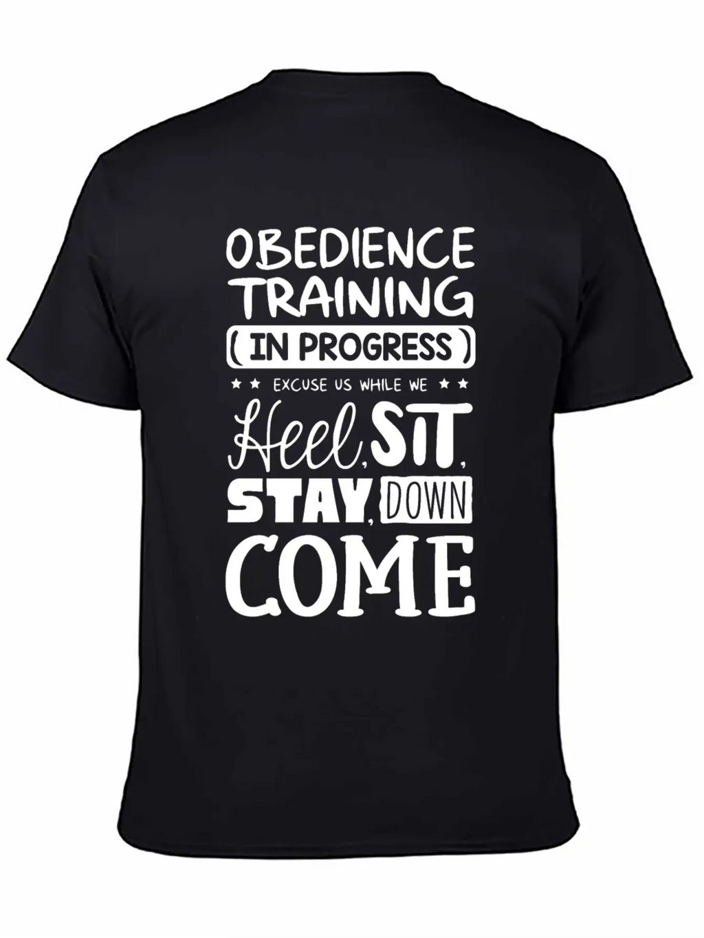 Obedience Training In Progress Stylish Everyday T-Shirt – Unisex Basic Cotton Tee