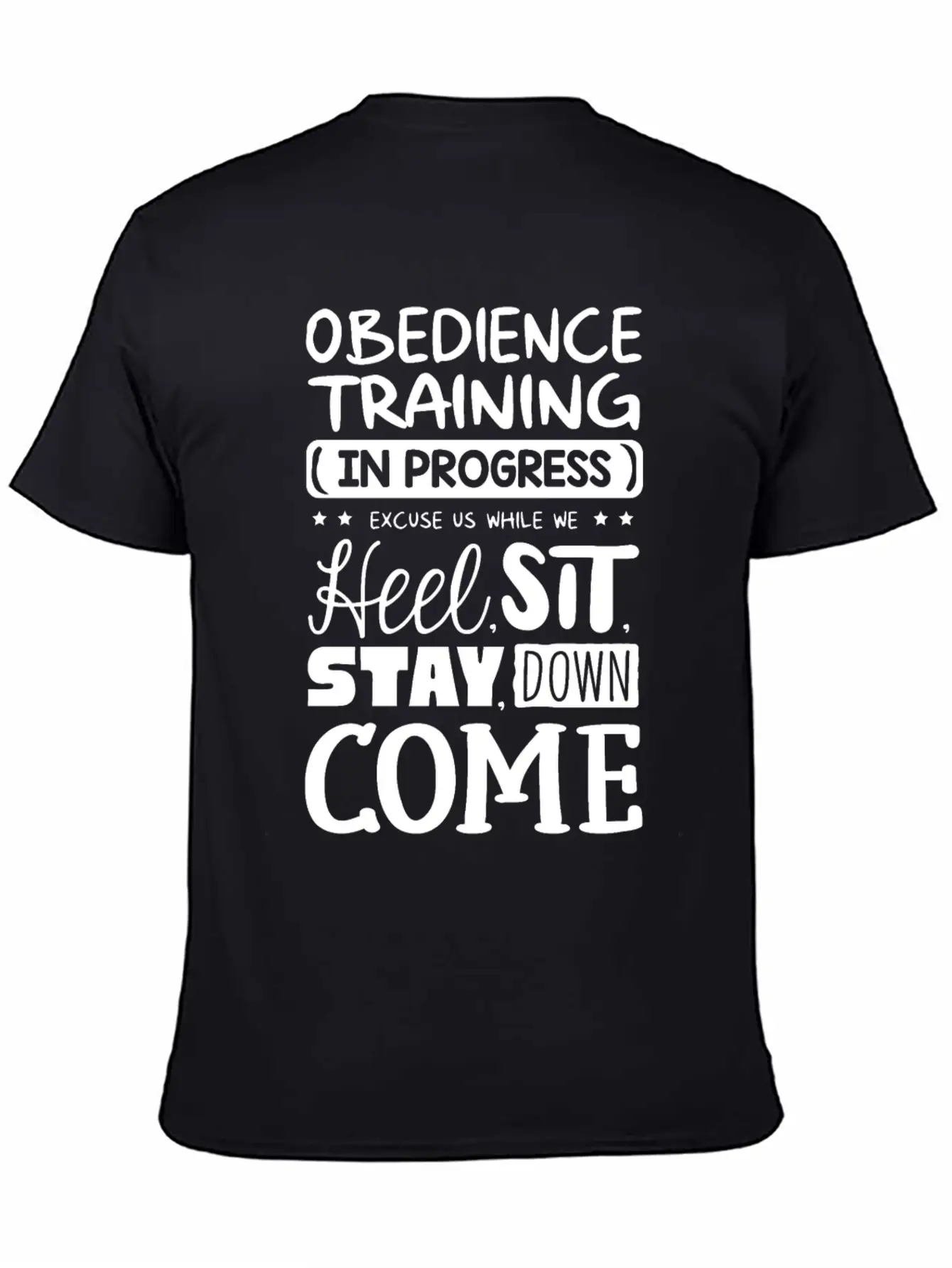 Obedience Training In Progress Stylish Everyday T-Shirt – Unisex Basic Cotton Tee