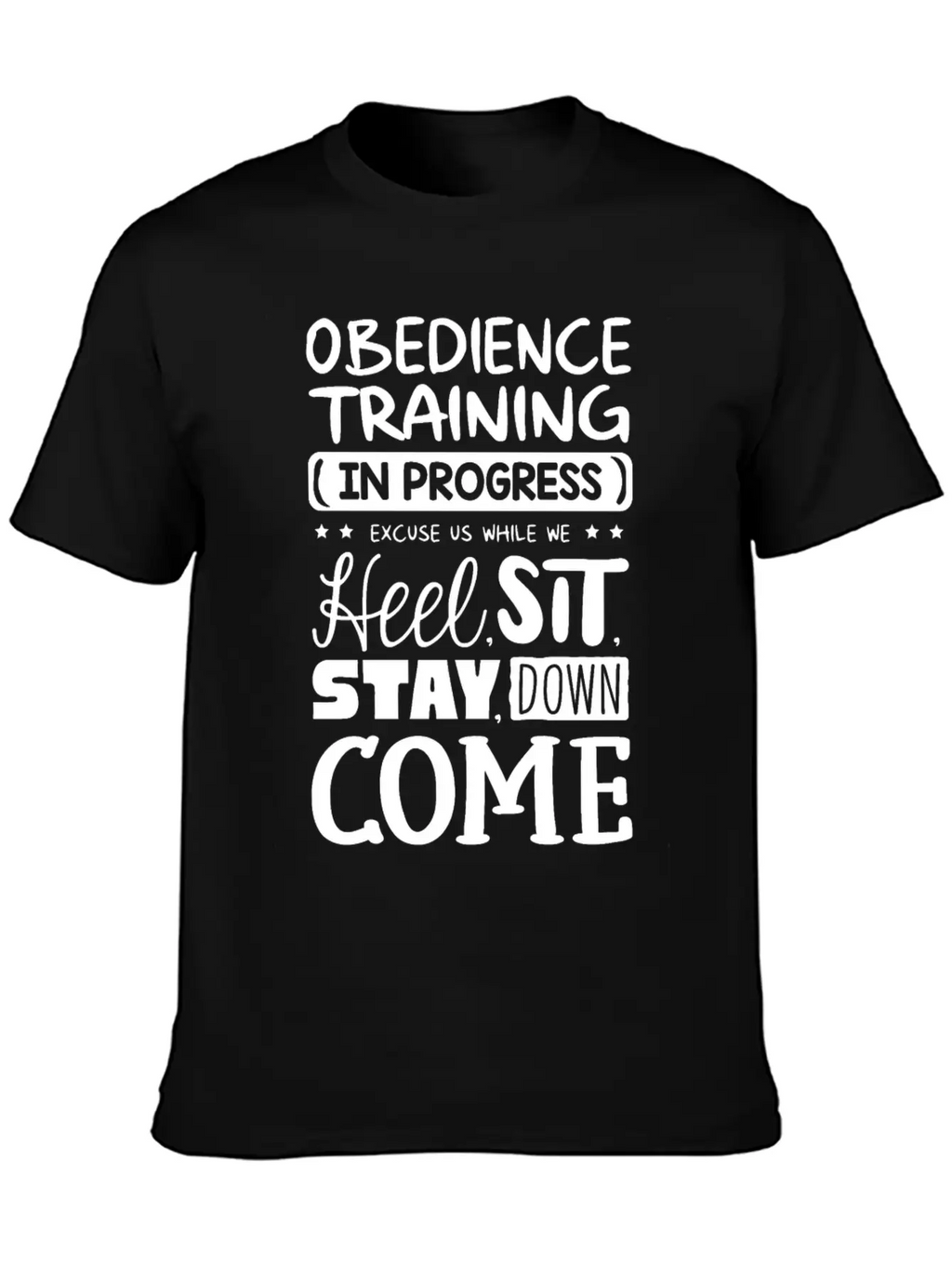 Obedience Training In Progress Stylish Everyday T-Shirt – Unisex Basic Cotton Tee