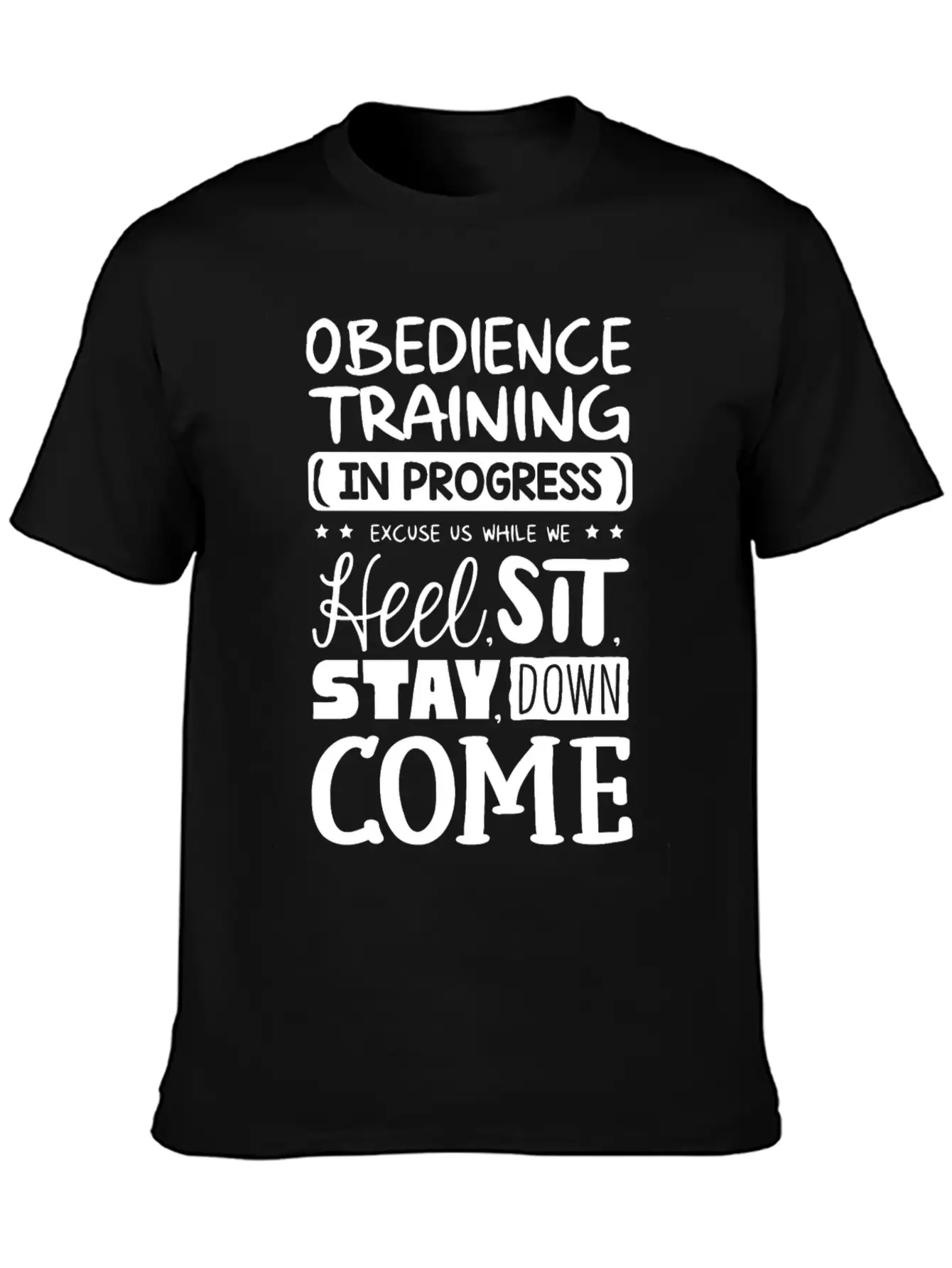 Obedience Training In Progress Stylish Everyday T-Shirt – Unisex Basic Cotton Tee