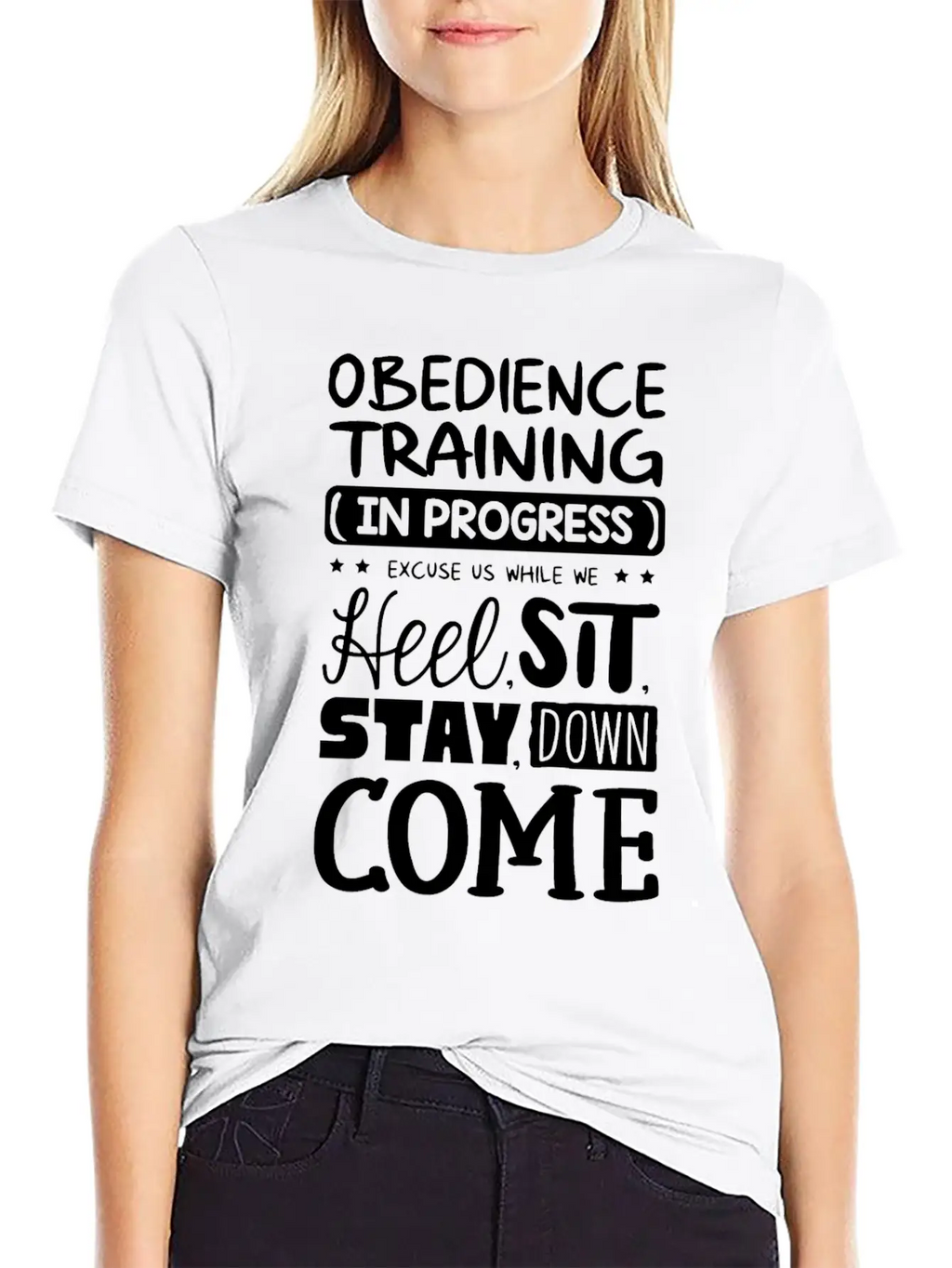 Obedience Training In Progress Stylish Everyday T-Shirt – Unisex Basic Cotton Tee