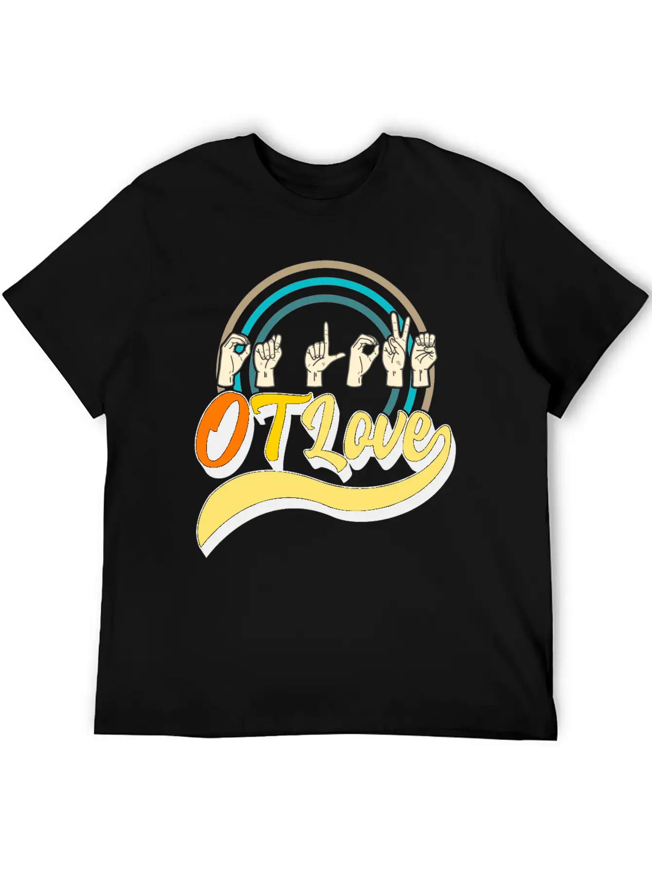 Occupational Therapy Shirt, OT Love 3 Tee, OT Relaxed Everyday Tee – Lightweight And Durable Cotton