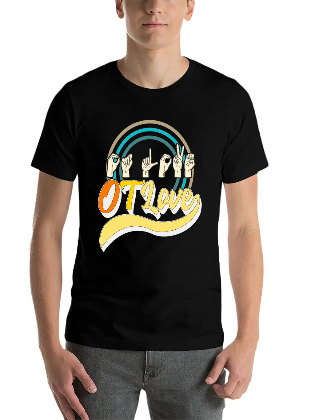 Occupational Therapy Shirt, OT Love 3 Tee, OT Relaxed Everyday Tee – Lightweight And Durable Cotton