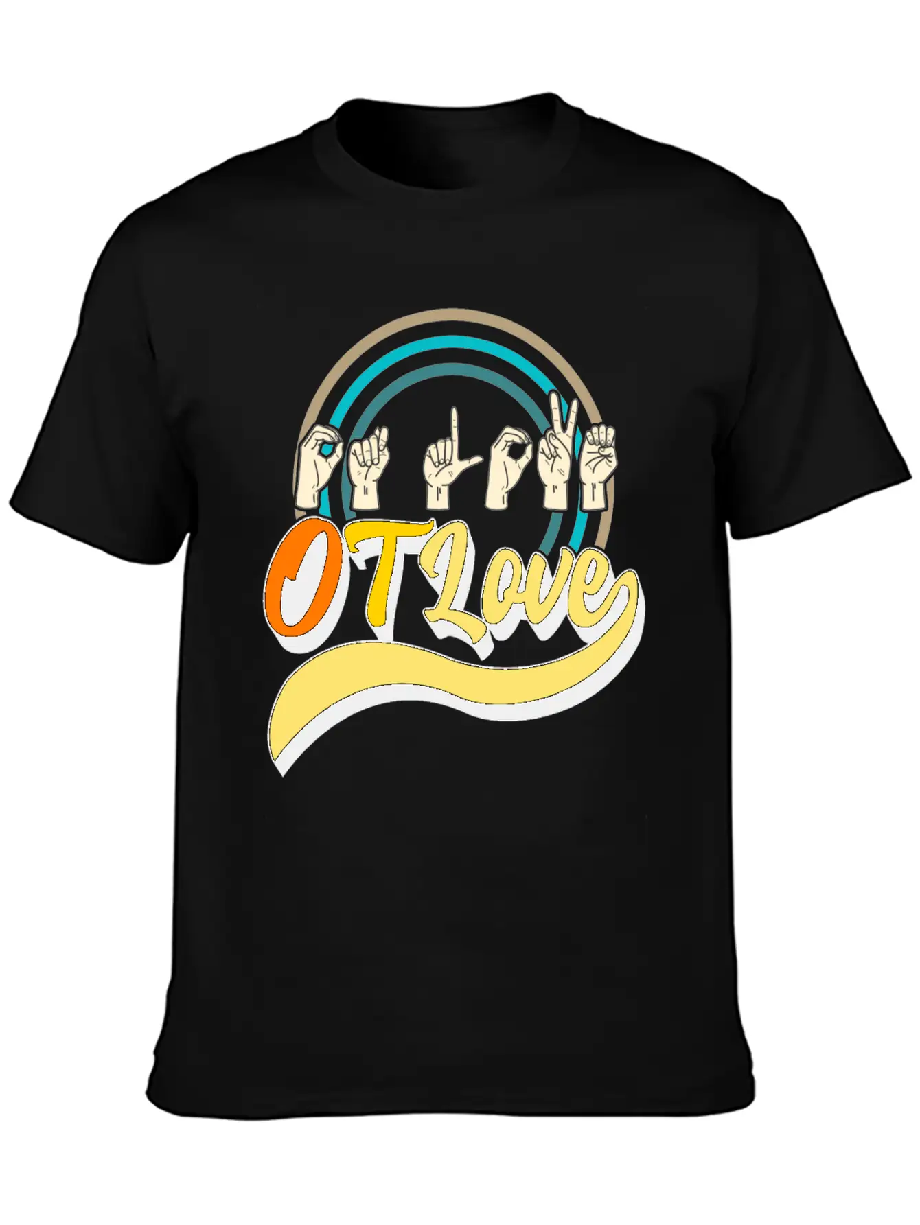 Occupational Therapy Shirt, OT Love 3 Tee, OT Relaxed Everyday Tee – Lightweight And Durable Cotton