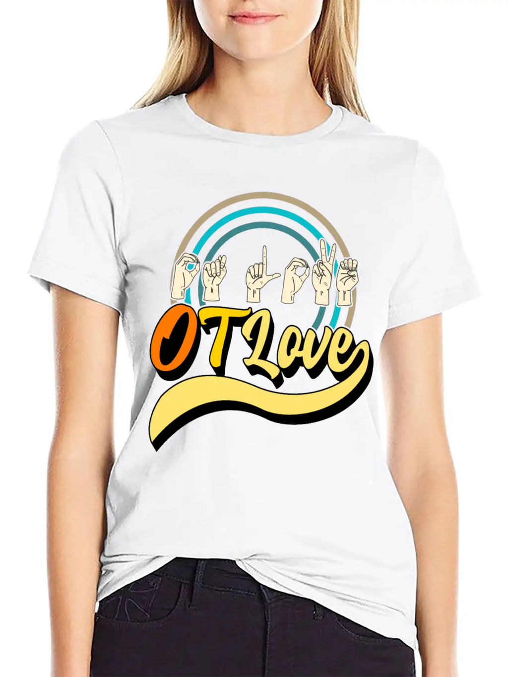 Occupational Therapy Shirt, OT Love 3 Tee, OT Relaxed Everyday Tee – Lightweight And Durable Cotton